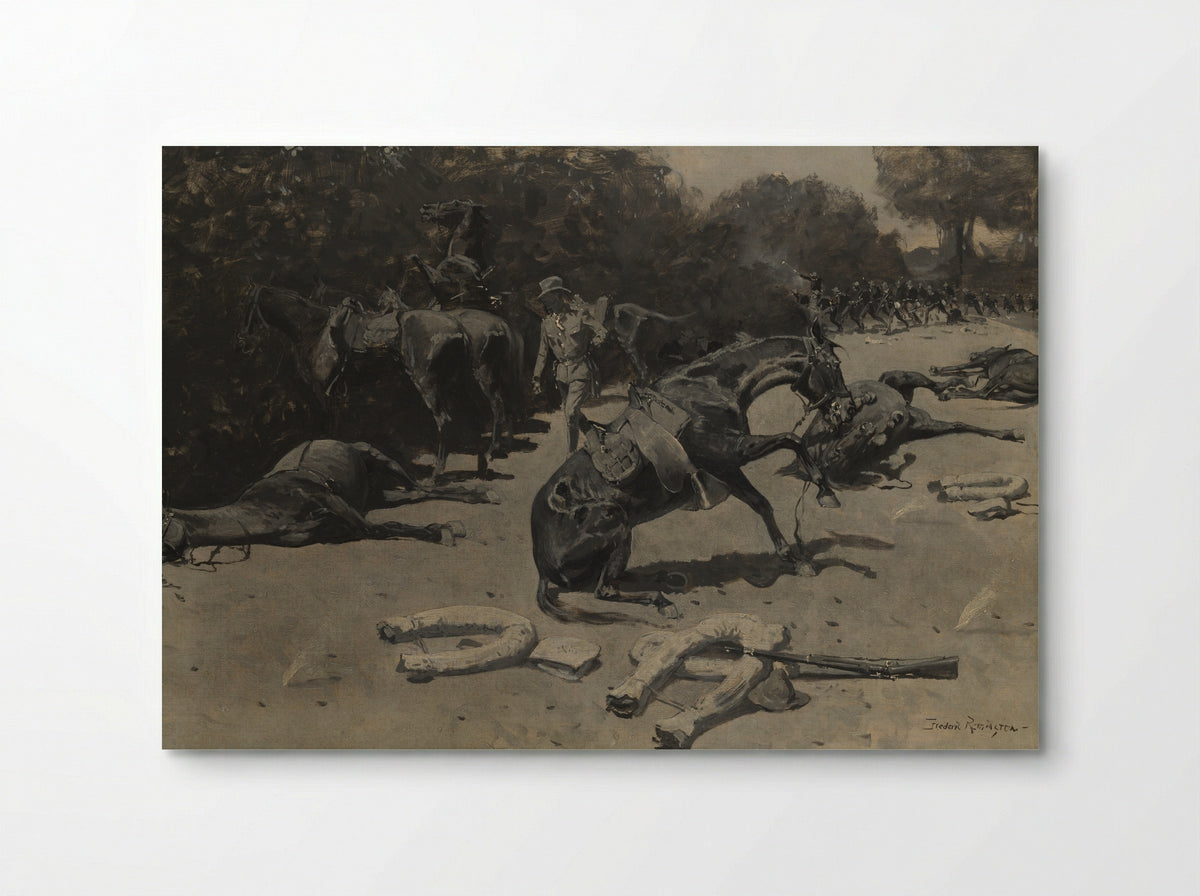 How the Horses Died for Their Country at Santiago - Frederic Remington - Poster