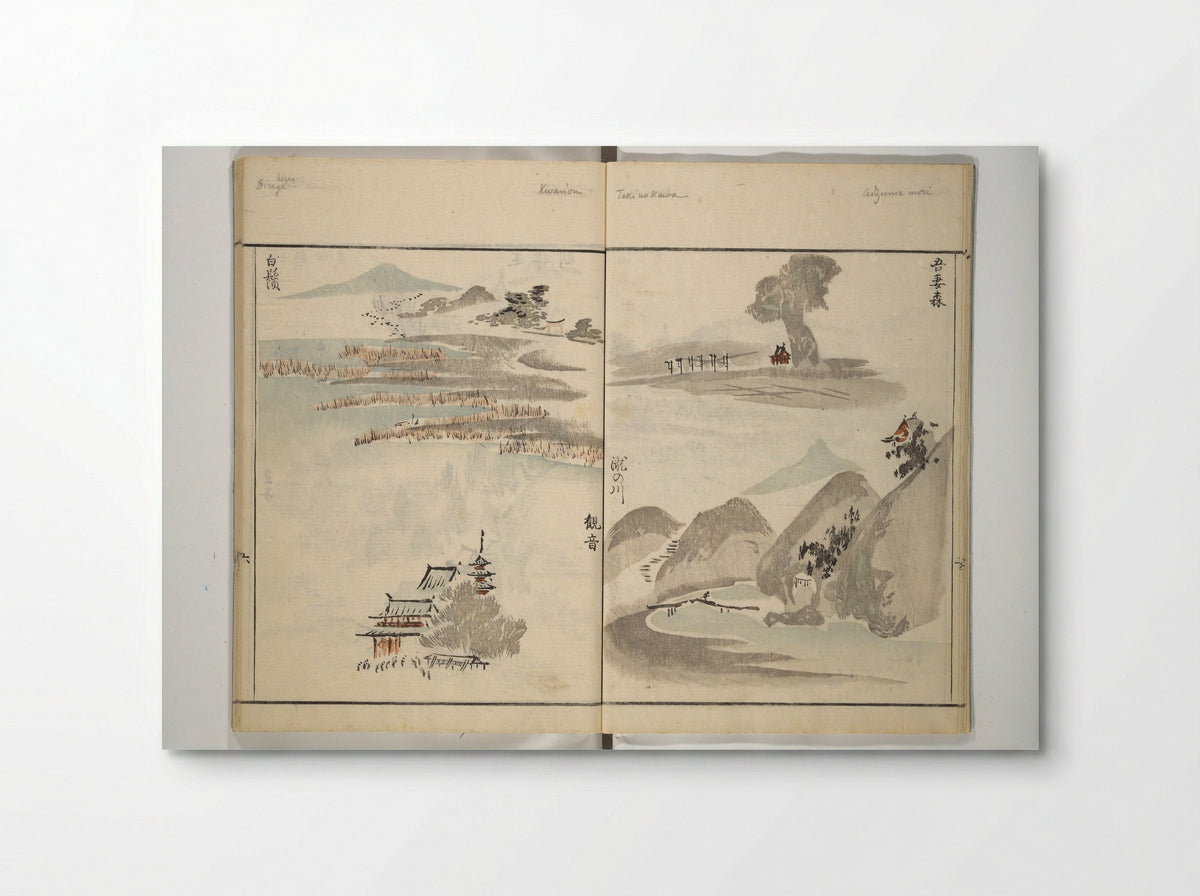 How to Draw Landscapes Simply - Kuwagata Keisai - Poster