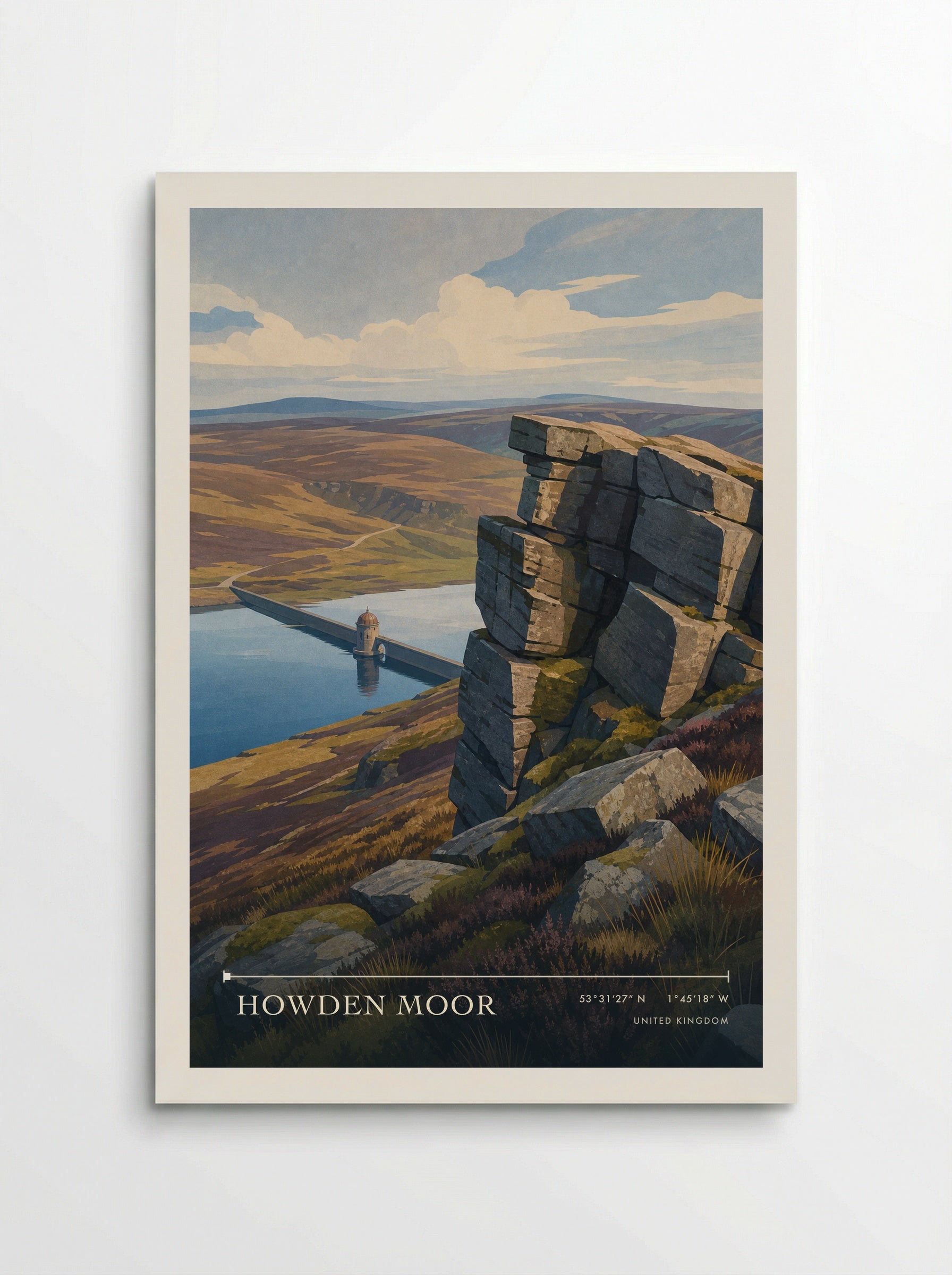 Howden Moor United Kingdom Travel Poster - Poster