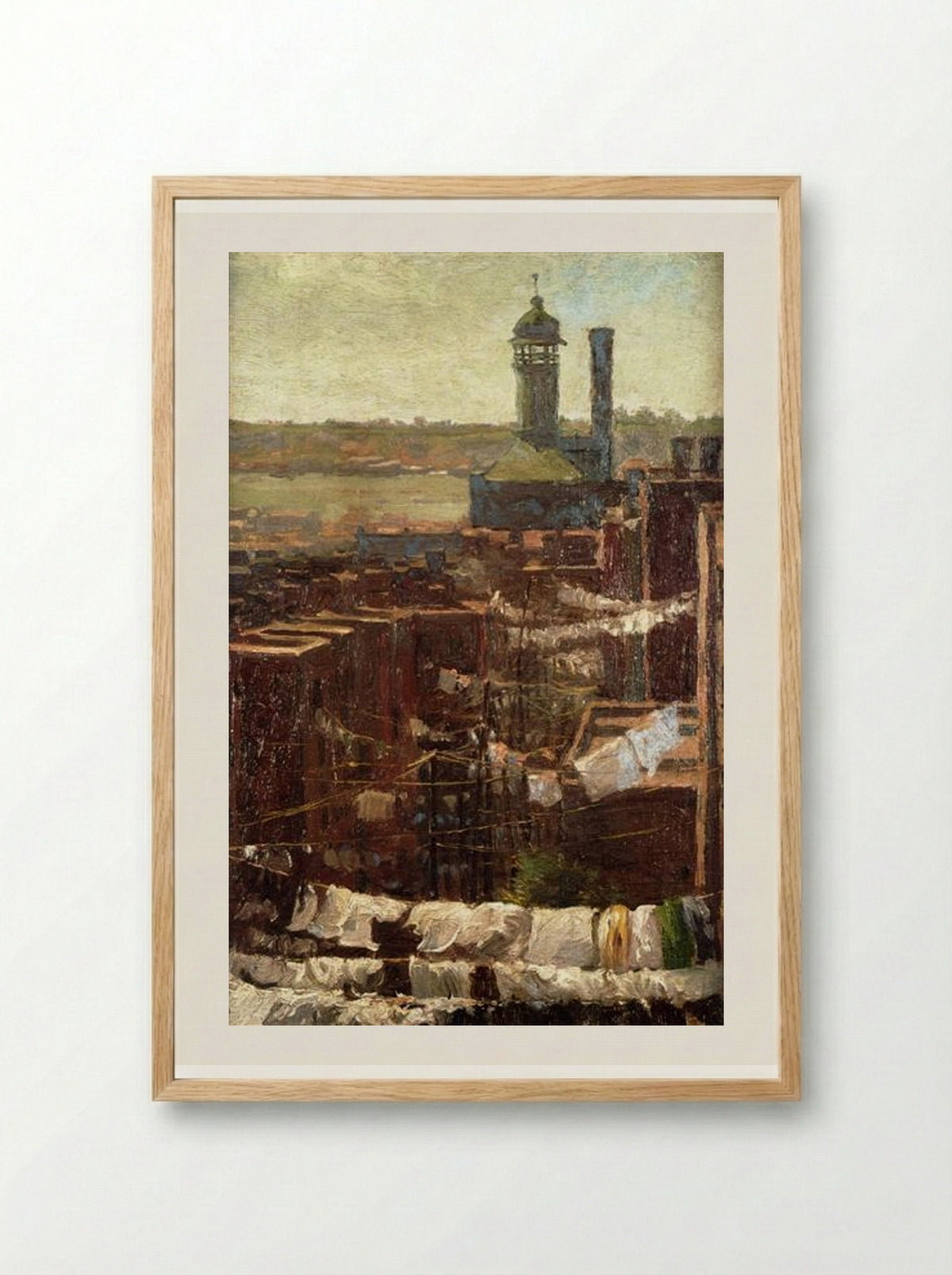Hudson River View - Robert Julian Onderdonk - Framed Print Wood