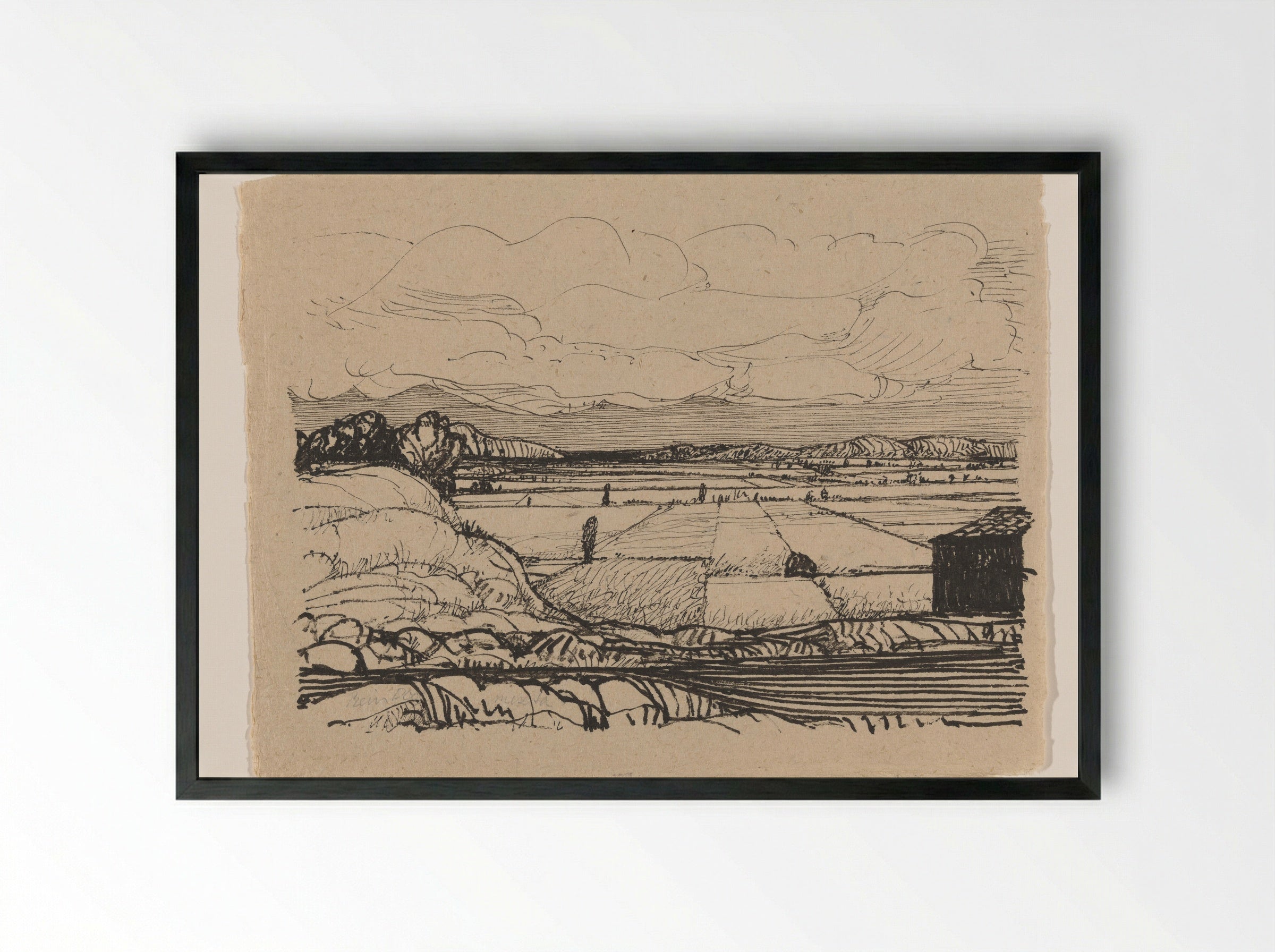 Huesca - Rein Dool - Framed Print Black