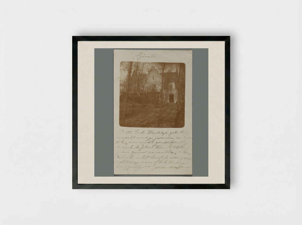 Huis Gimli, Aerdenhout - Willem Witsen - Framed Print Black