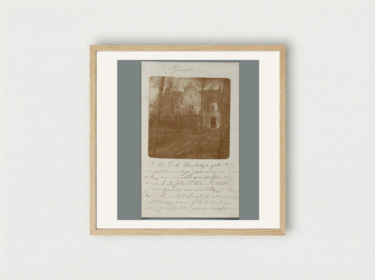 Huis Gimli, Aerdenhout - Willem Witsen - Framed Print Wood