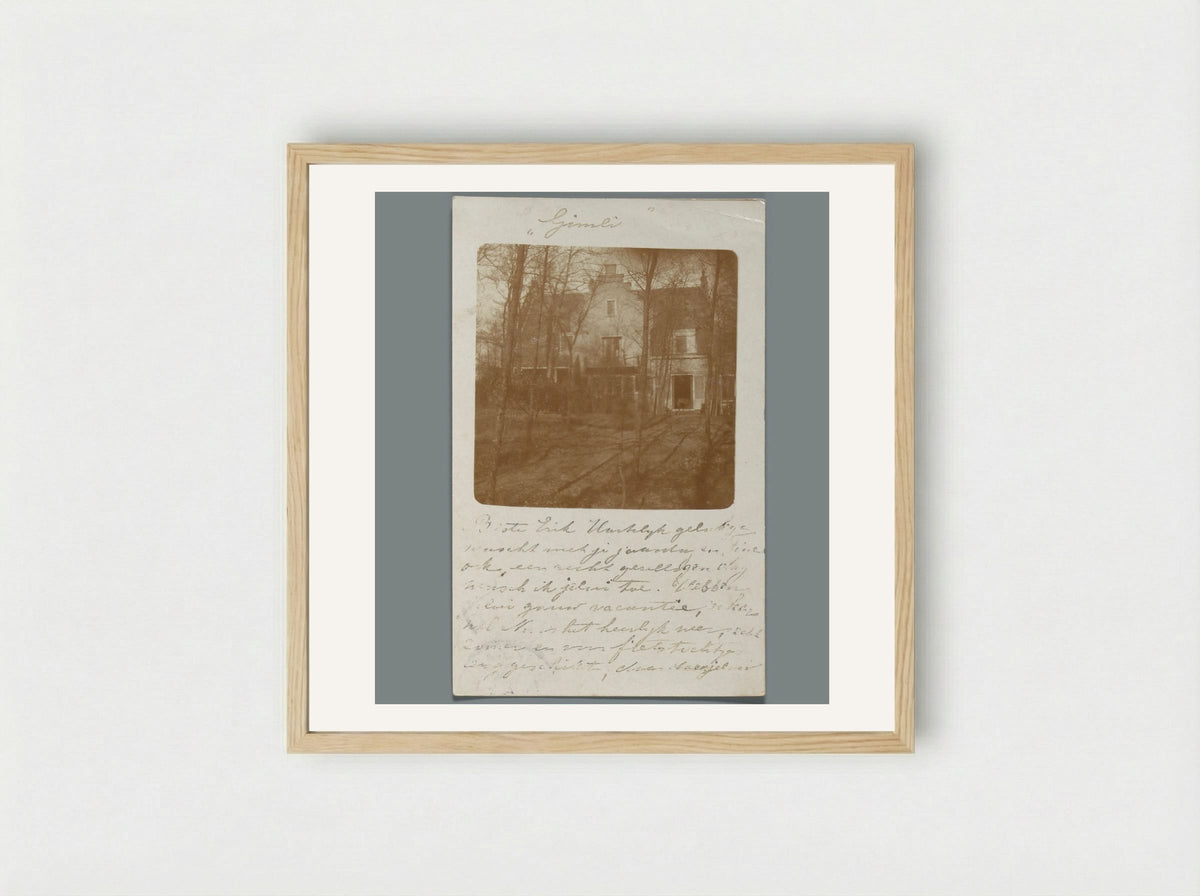 Huis Gimli, Aerdenhout - Willem Witsen - Framed Print Wood