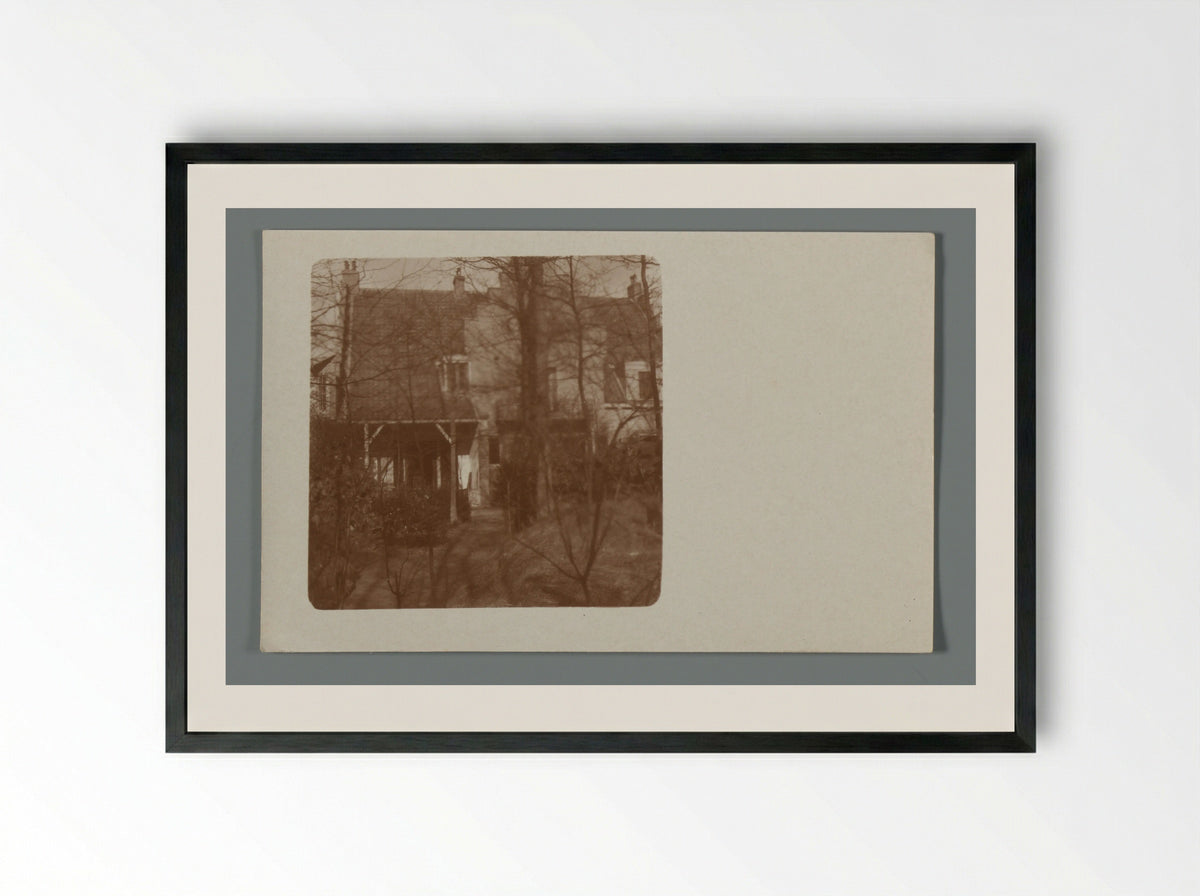 Huis Gimli gezien door de bomen, Aerdenhout - Willem Witsen - Framed Print Black