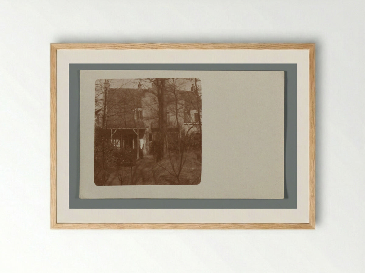Huis Gimli gezien door de bomen, Aerdenhout - Willem Witsen - Framed Print Wood