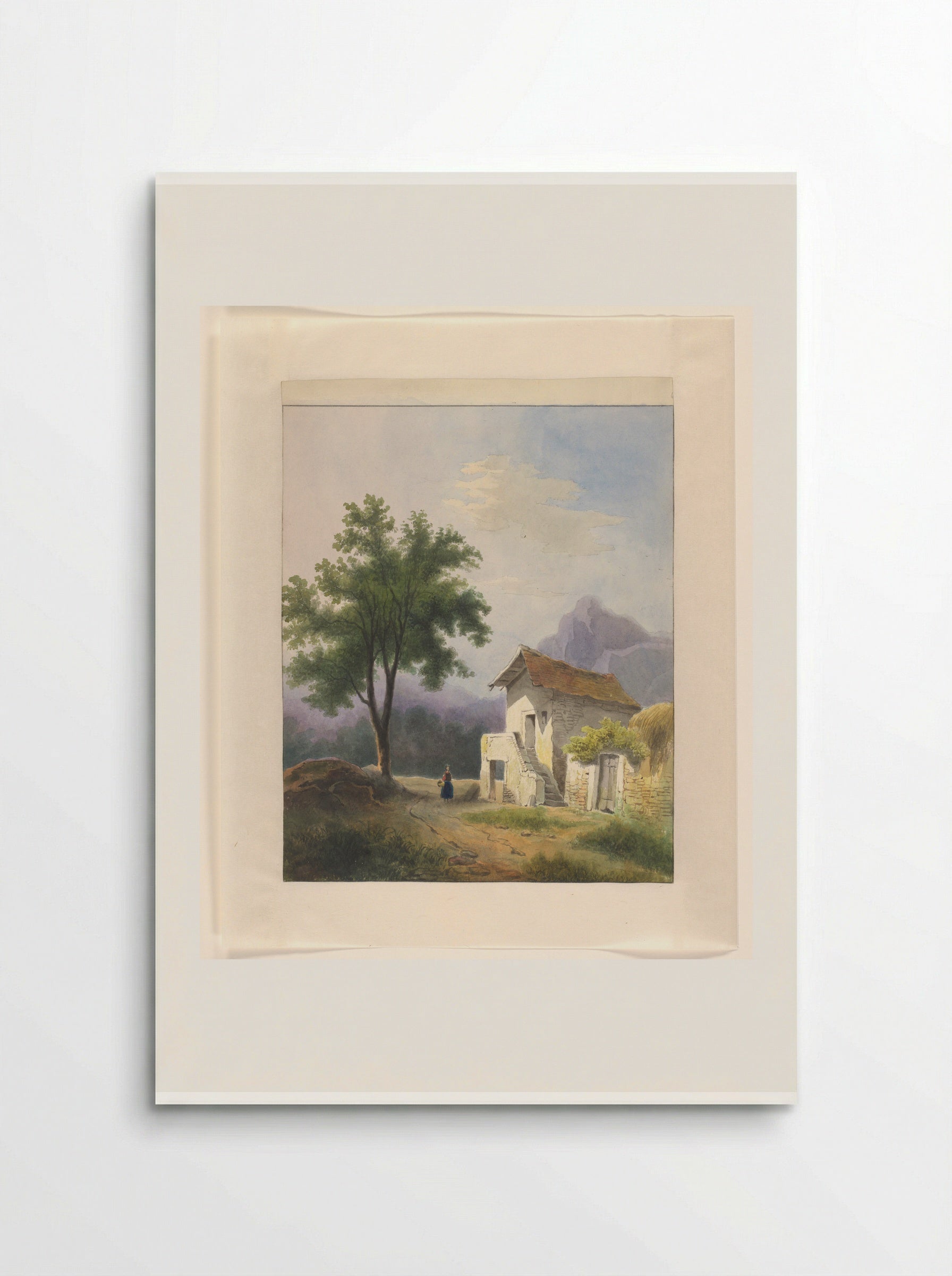 Huis in een berglandschap - Johannes van Reijn - Poster