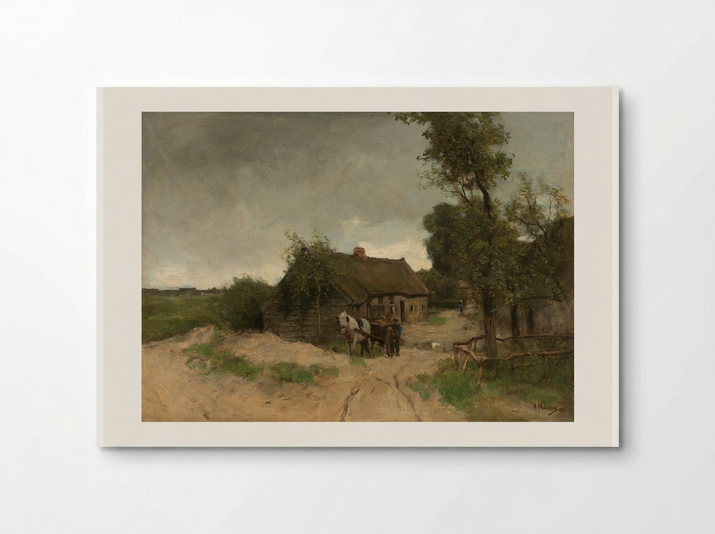 Huisje aan de zandweg - Anton Mauve - Poster