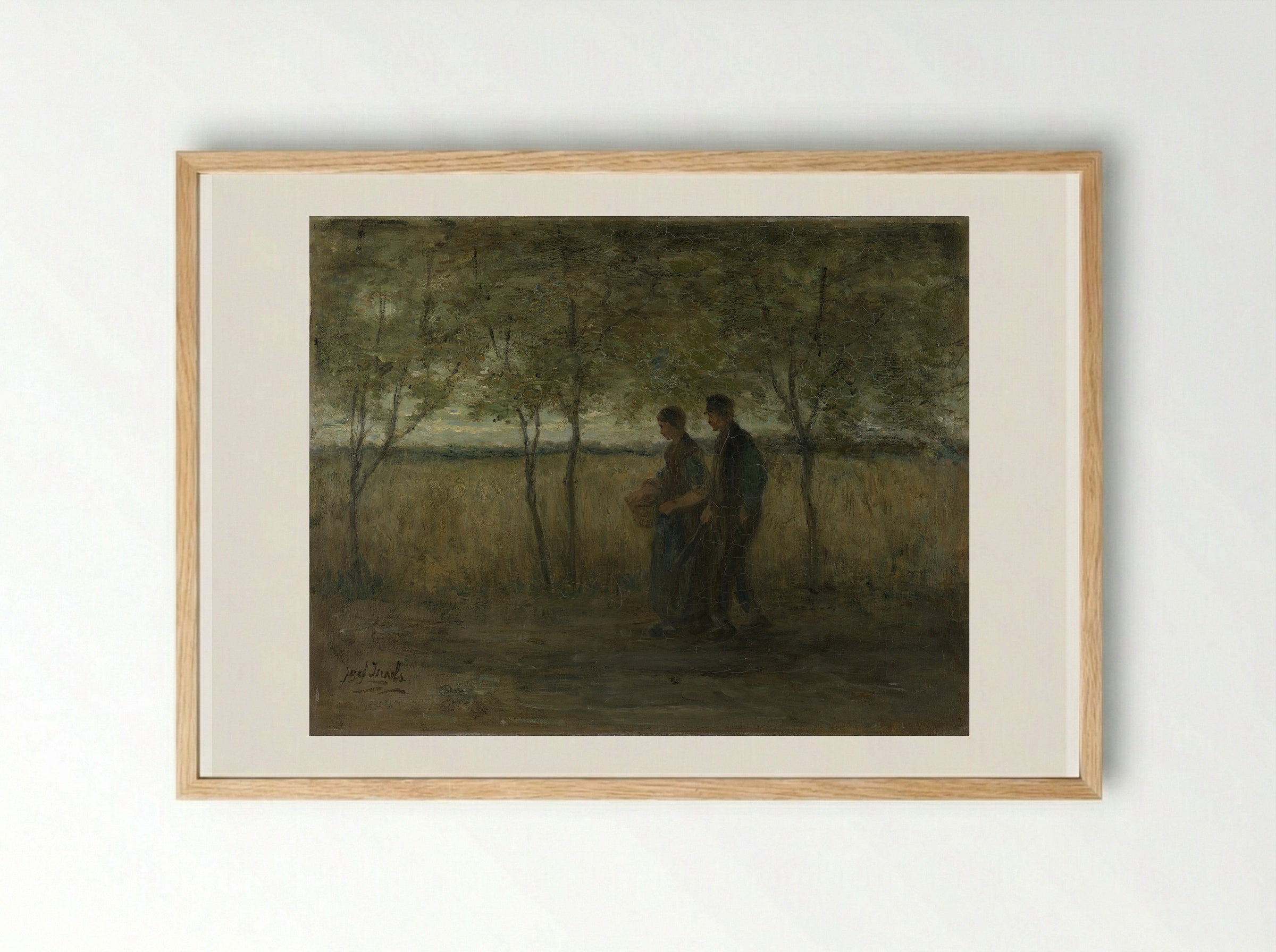 Huiswaartskeren (Returning Home) - Jozef Israëls - Framed Print Wood
