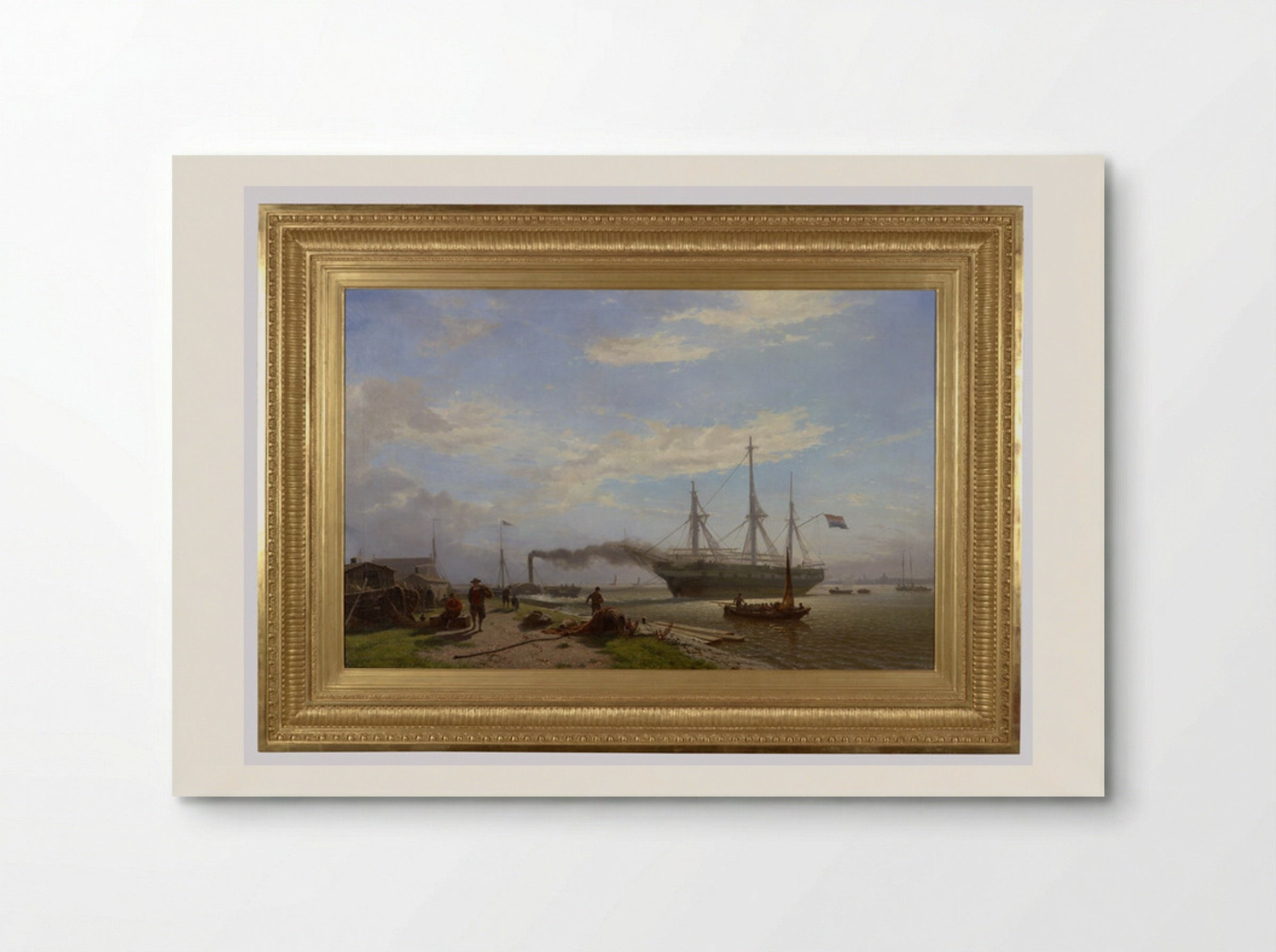 Huizen bij het strand - Willem Anthonie van Deventer - Poster
