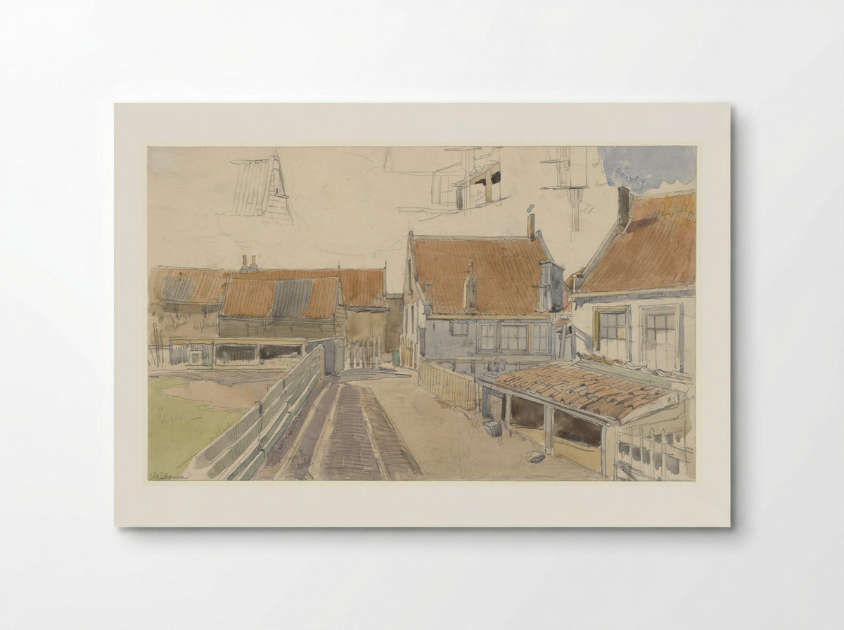 Huizen in de Vinkenbuurt, Amsterdam - Jan H.L. Hanau - Poster