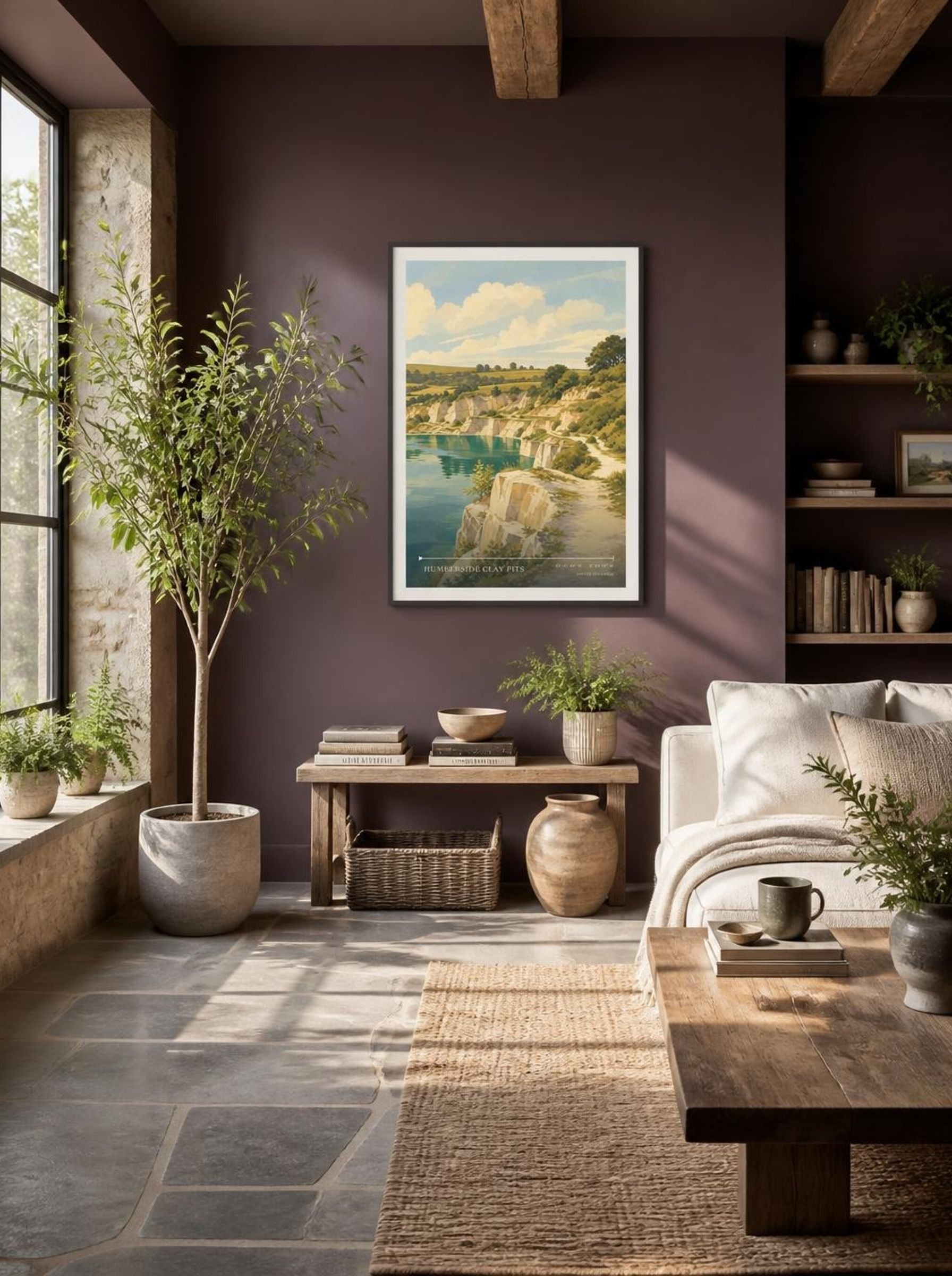 Humberside Clay Pits United Kingdom Travel Poster - Lifestyle