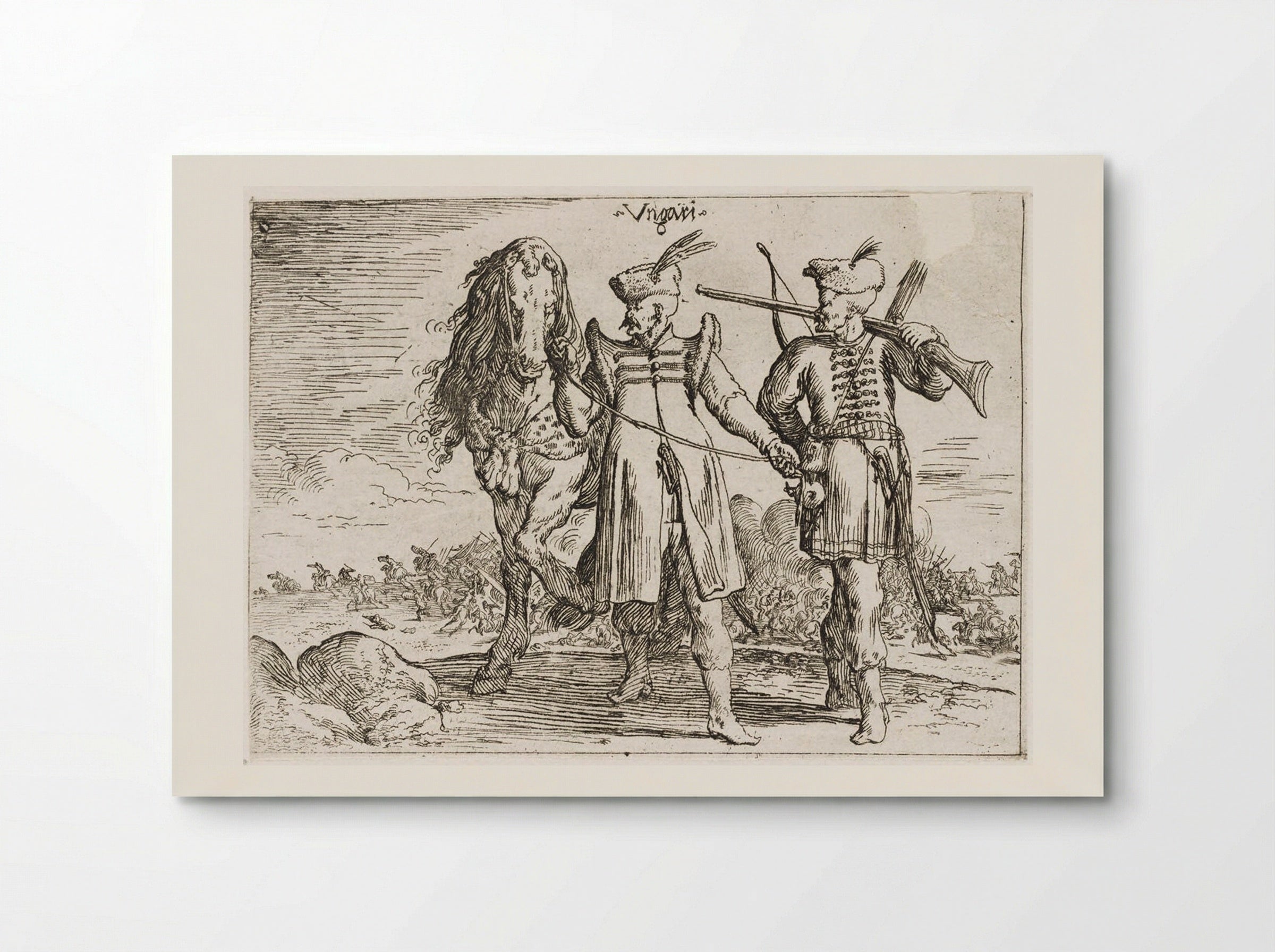 Hungarian Costumes - Johann Wilhelm Baur - Poster