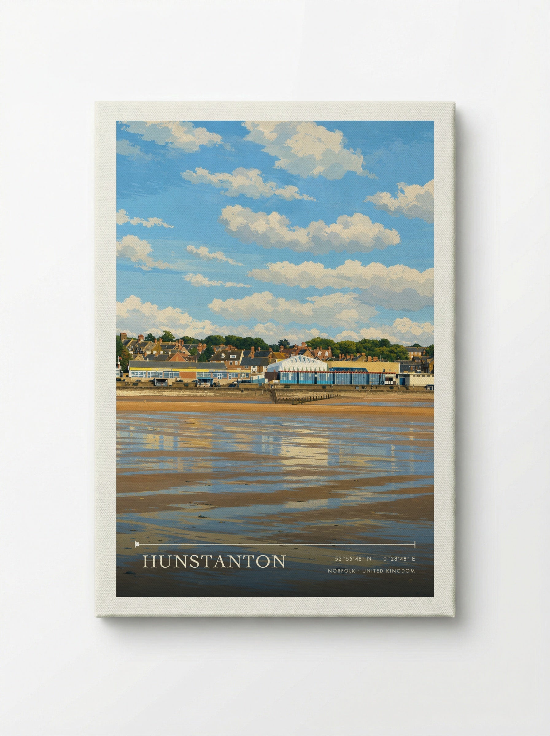 Hunstanton Norfolk United Kingdom Travel Poster - Canvas