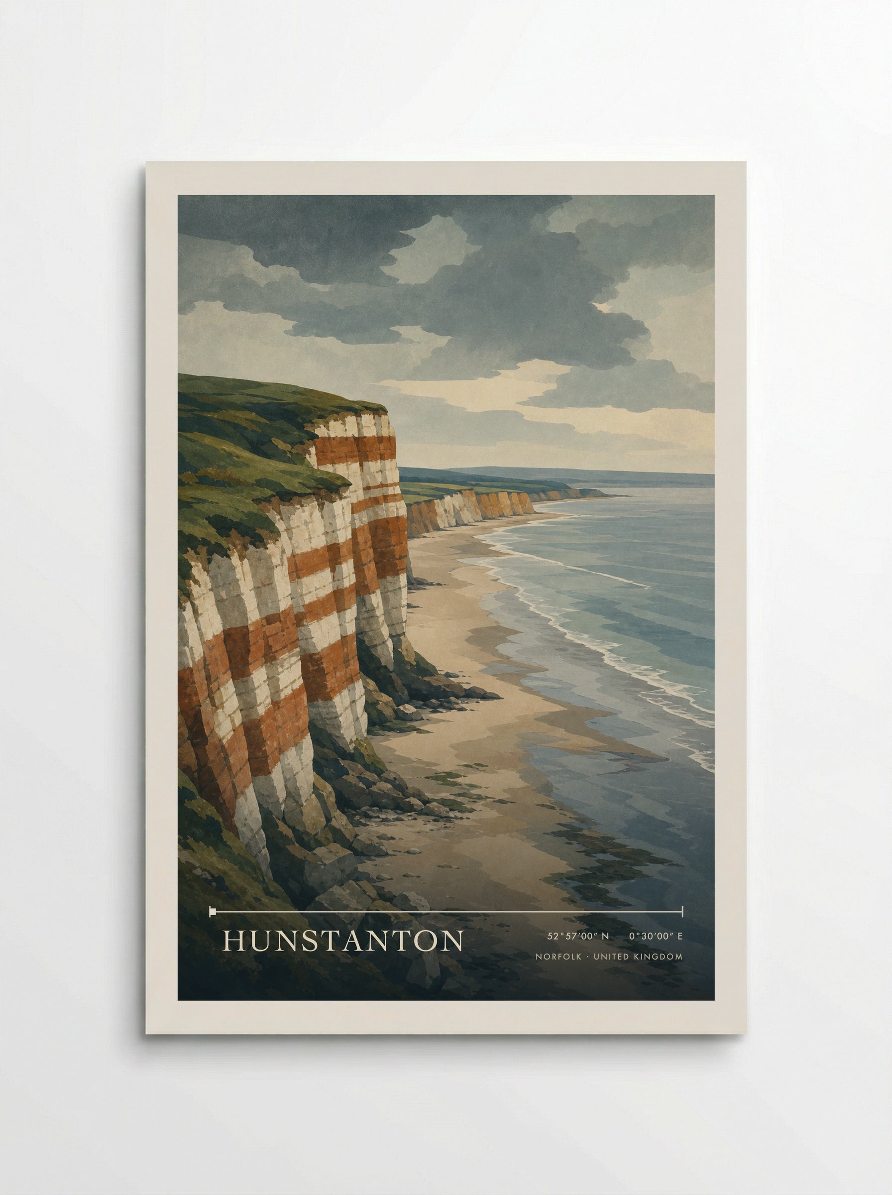 Hunstanton Norfolk United Kingdom Travel Poster - Poster