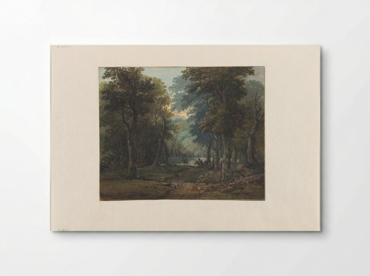 Hunters in a Forest - Gerrit Battem - Poster
