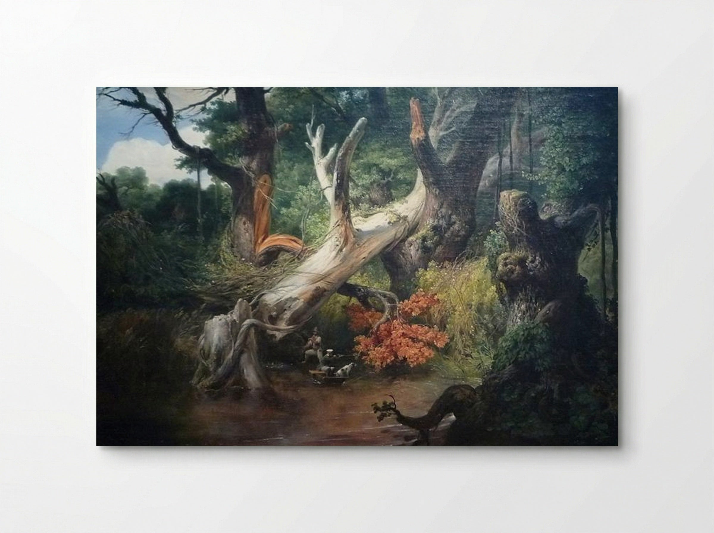 Hunting in the Pontine Marshes - Horace Vernet - Poster