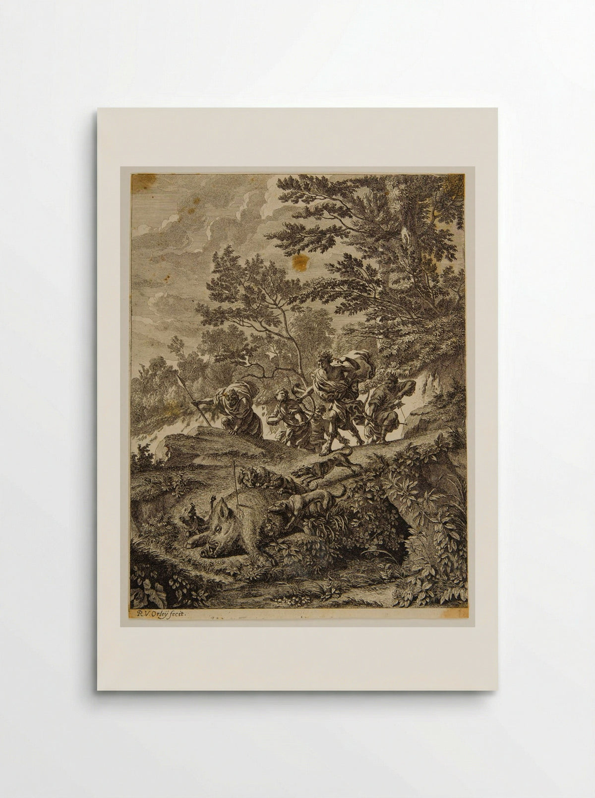 Hunting the Calydonian Boar - Richard van Orley - Poster