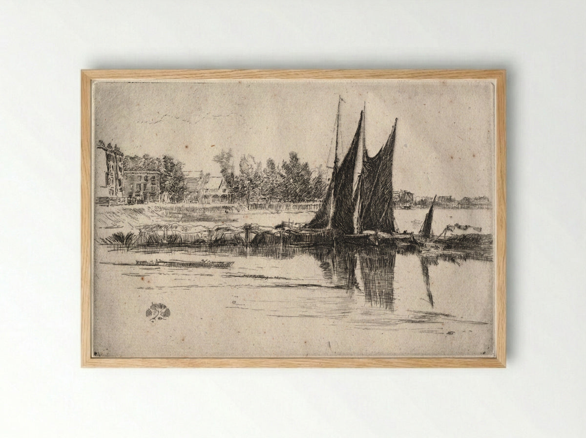 Hurlingham - James McNeill Whistler - Framed Print Wood