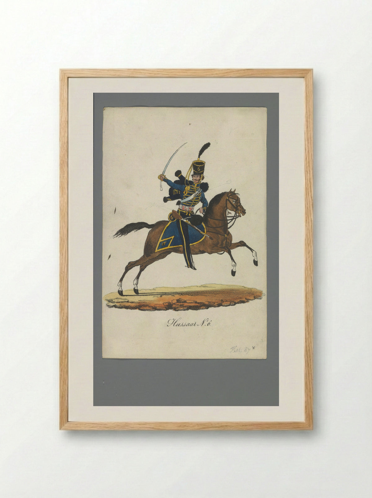 Hussaar No. 6 - Johannes Paulus Houtman - Framed Print Wood