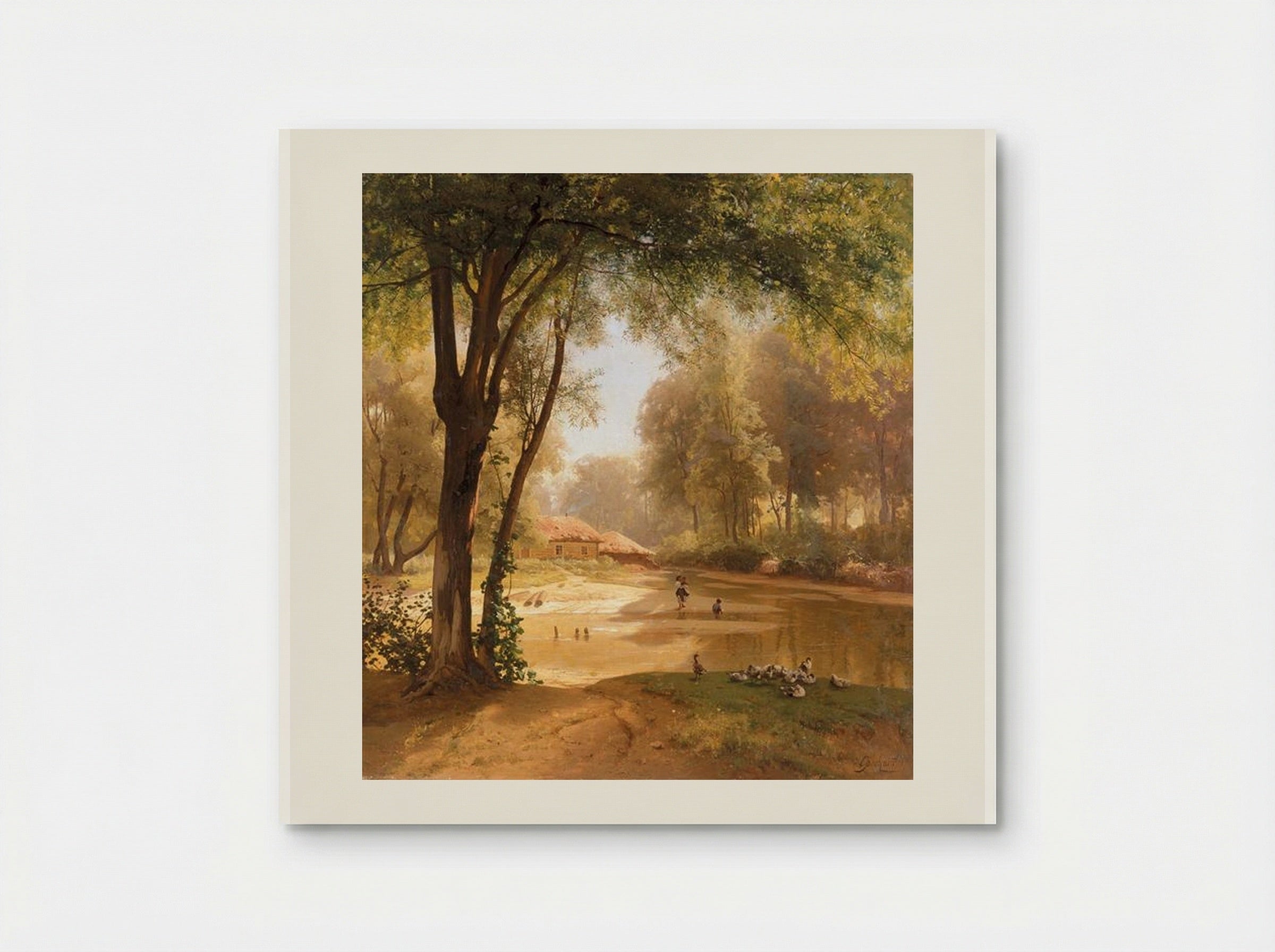 Huts in the Forest - Volodymyr Orlovsky - Poster