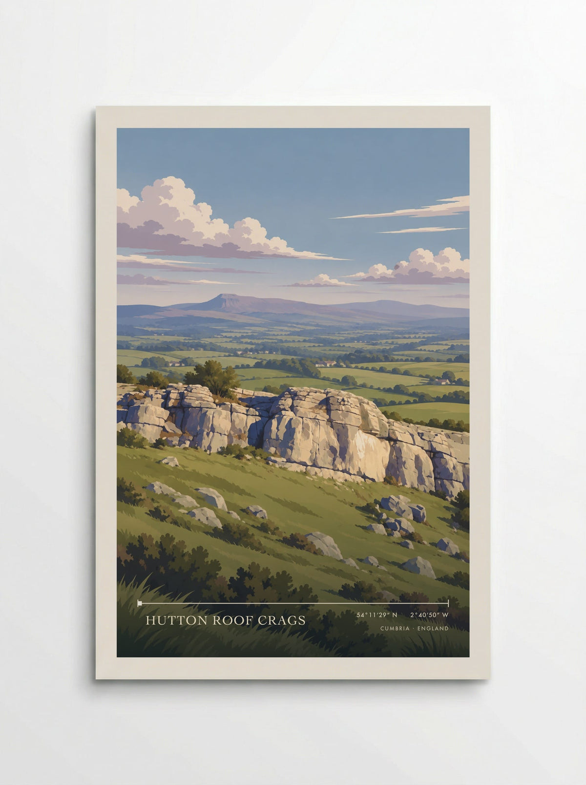 Hutton Roof Crags, Cumbria | Travel Poster - Poster