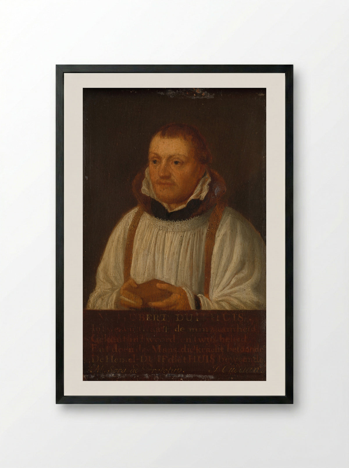 Huybert Duyfhuys - Hendrick Martensz Sorgh - Framed Print Black