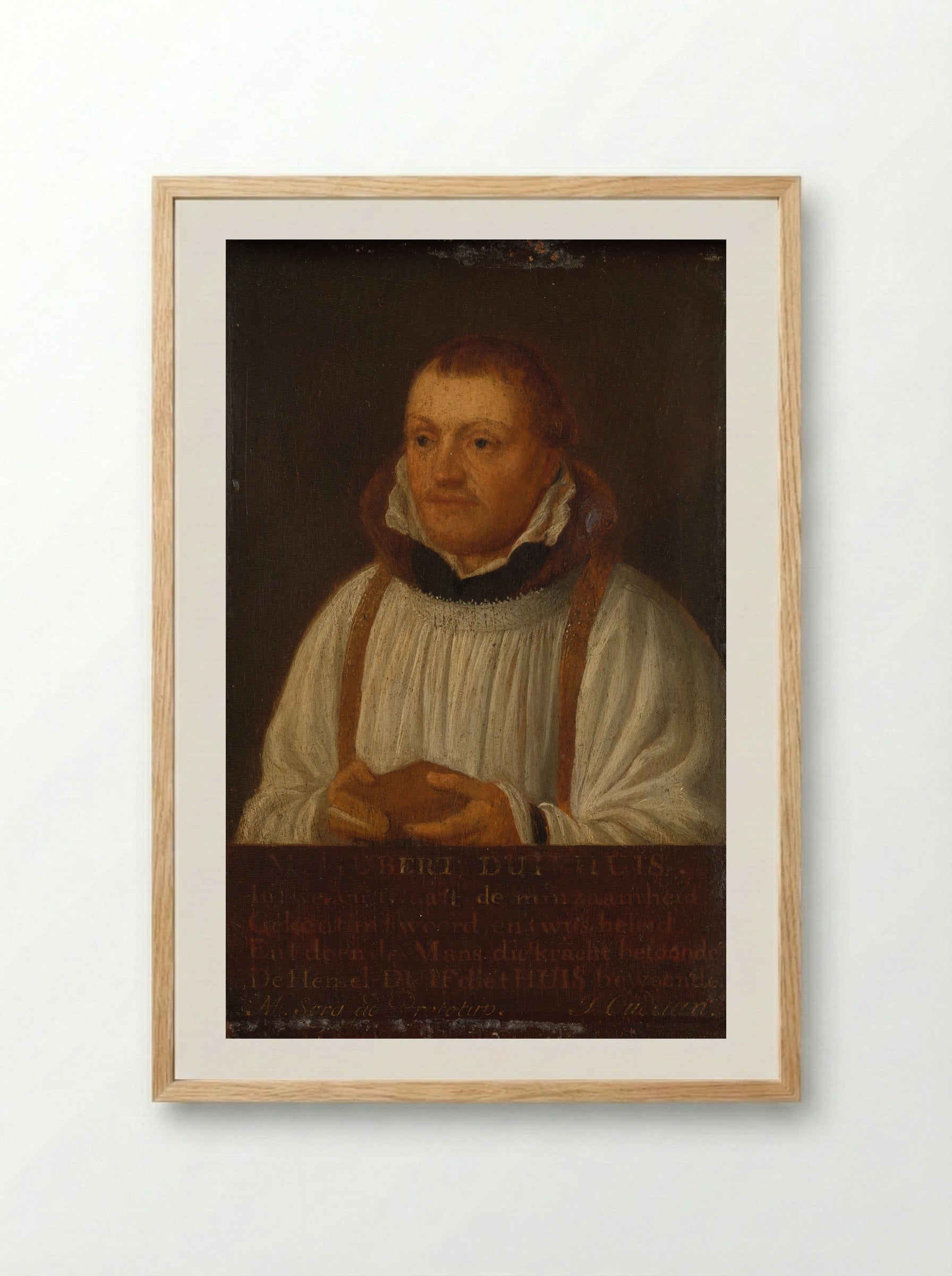 Huybert Duyfhuys - Hendrick Martensz Sorgh - Framed Print Wood