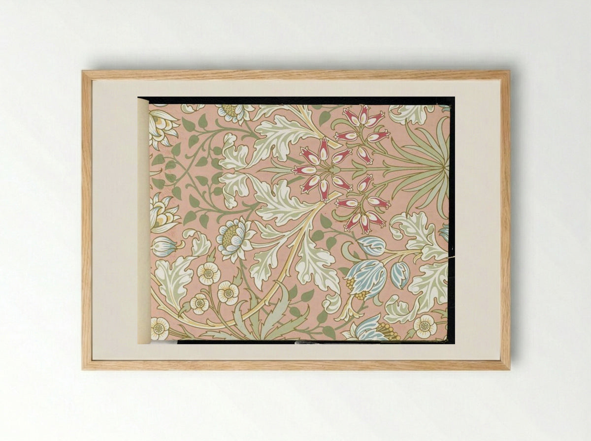 Hyacinth Wallpaper - William Morris - Framed Print Wood