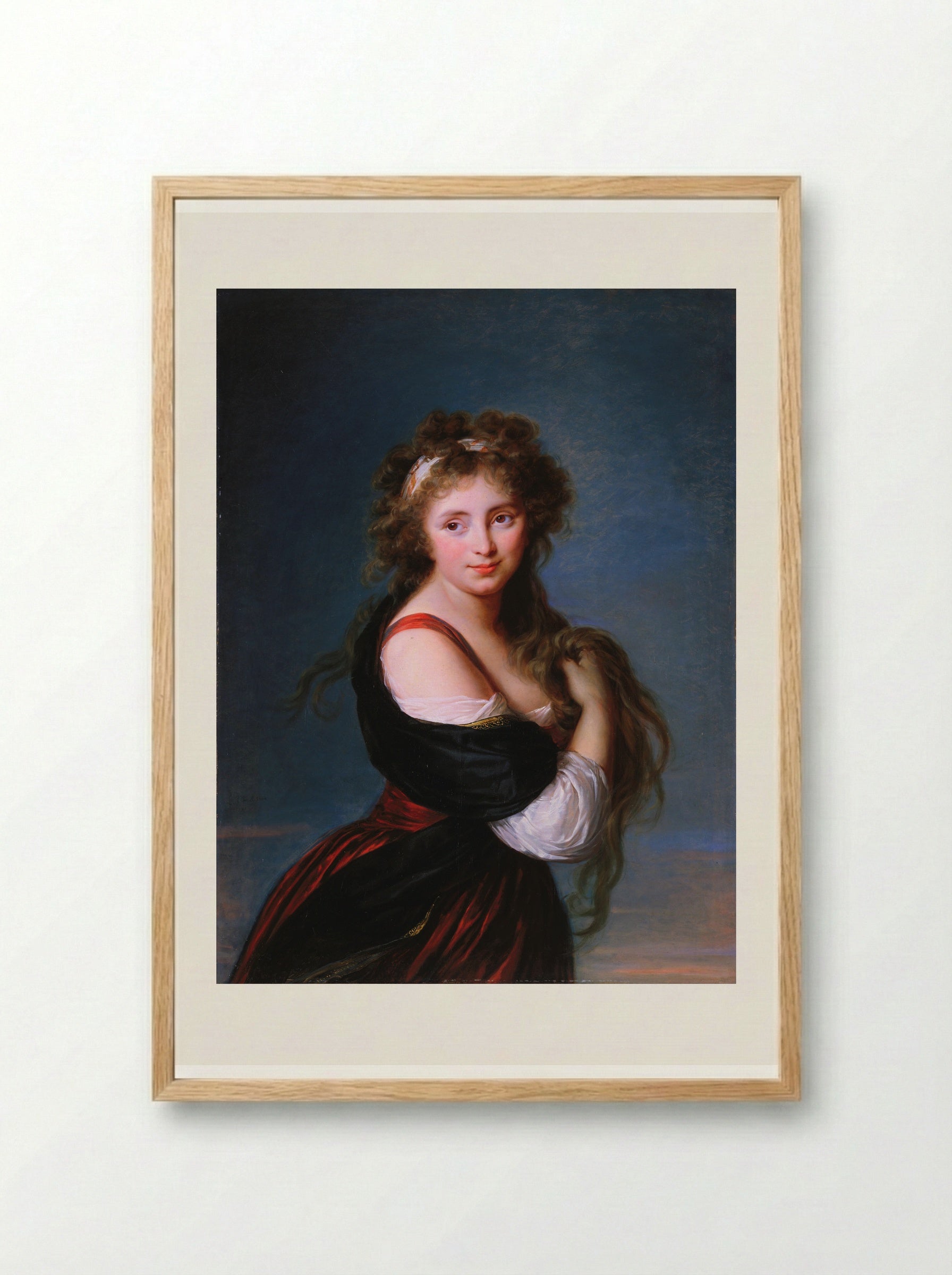 Hyacinthe-Gabrielle Roland - Louise Elisabeth Vigée Le Brun - Framed Print Wood