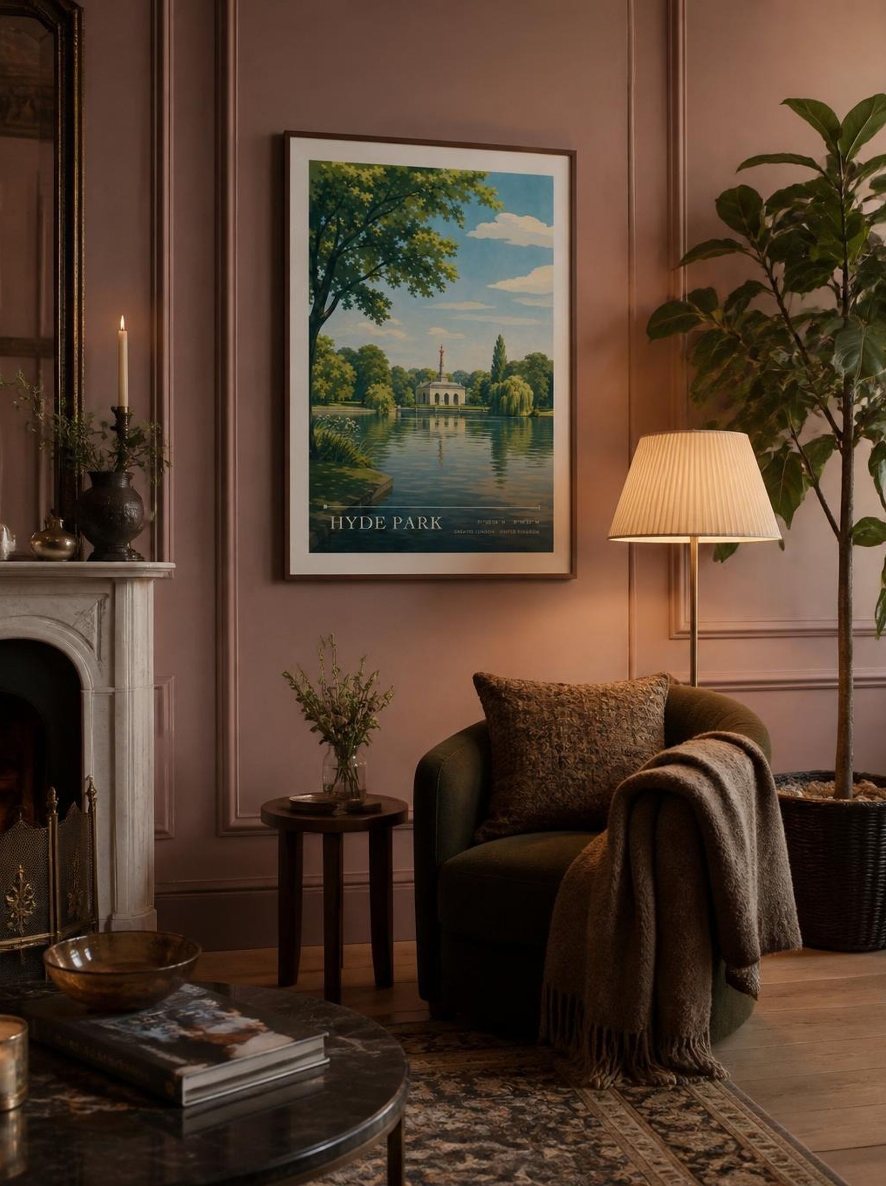 Hyde Park Greater London United Kingdom Travel Poster - Lifestyle