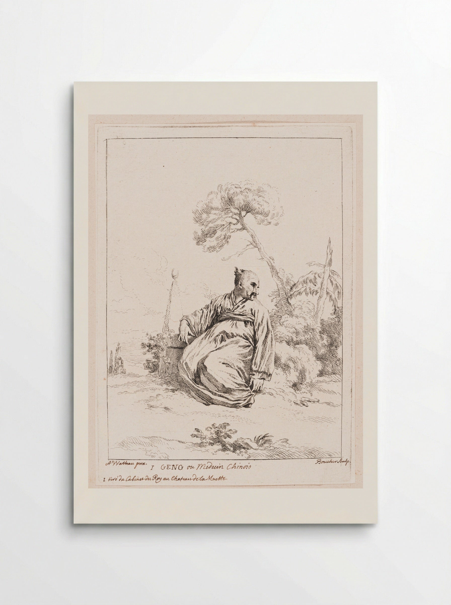 I Geng ou Médecin Chinois - François Boucher - Poster
