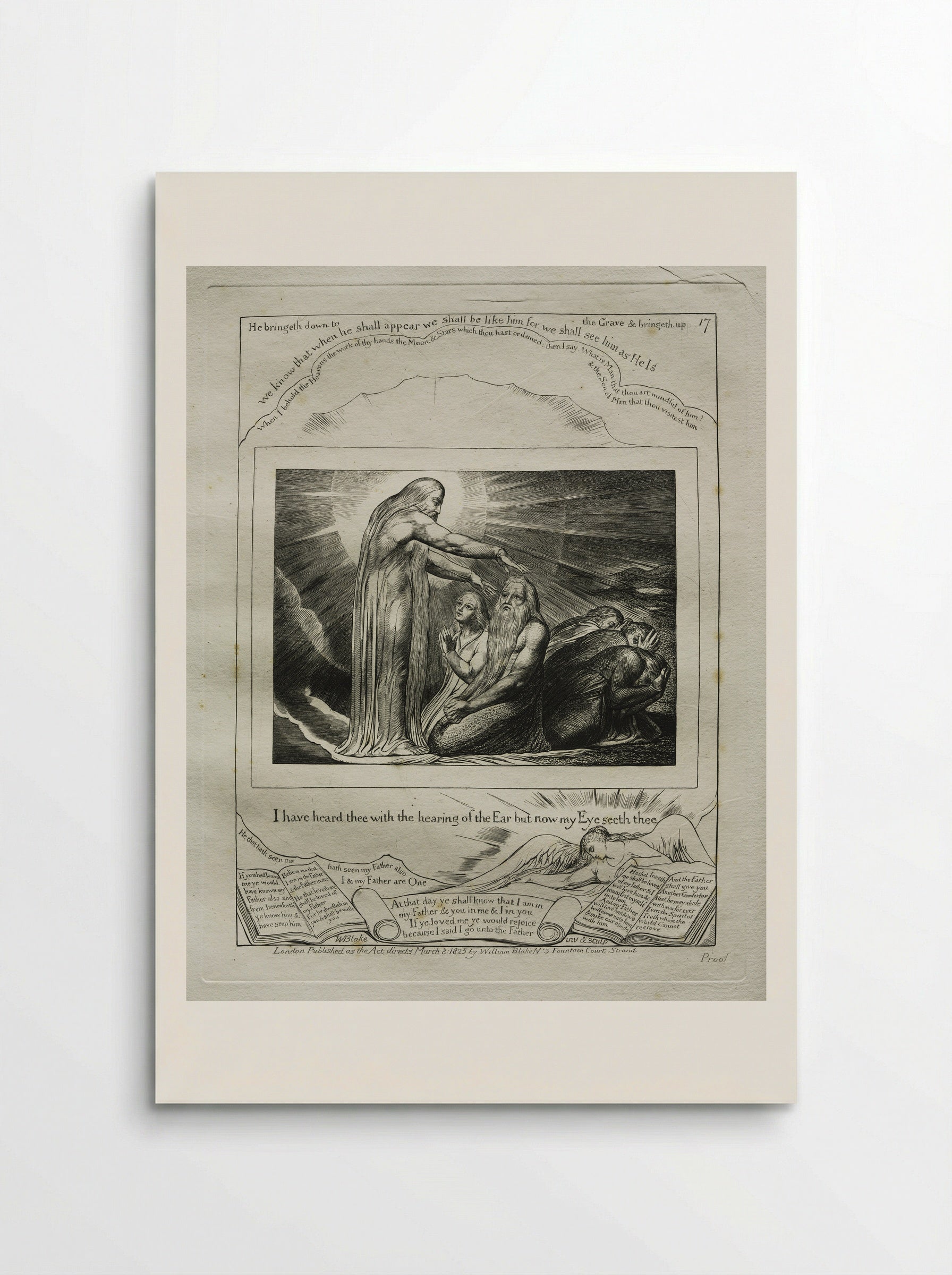 I Have Heard Thee (The Book of Job) - William Blake - Poster