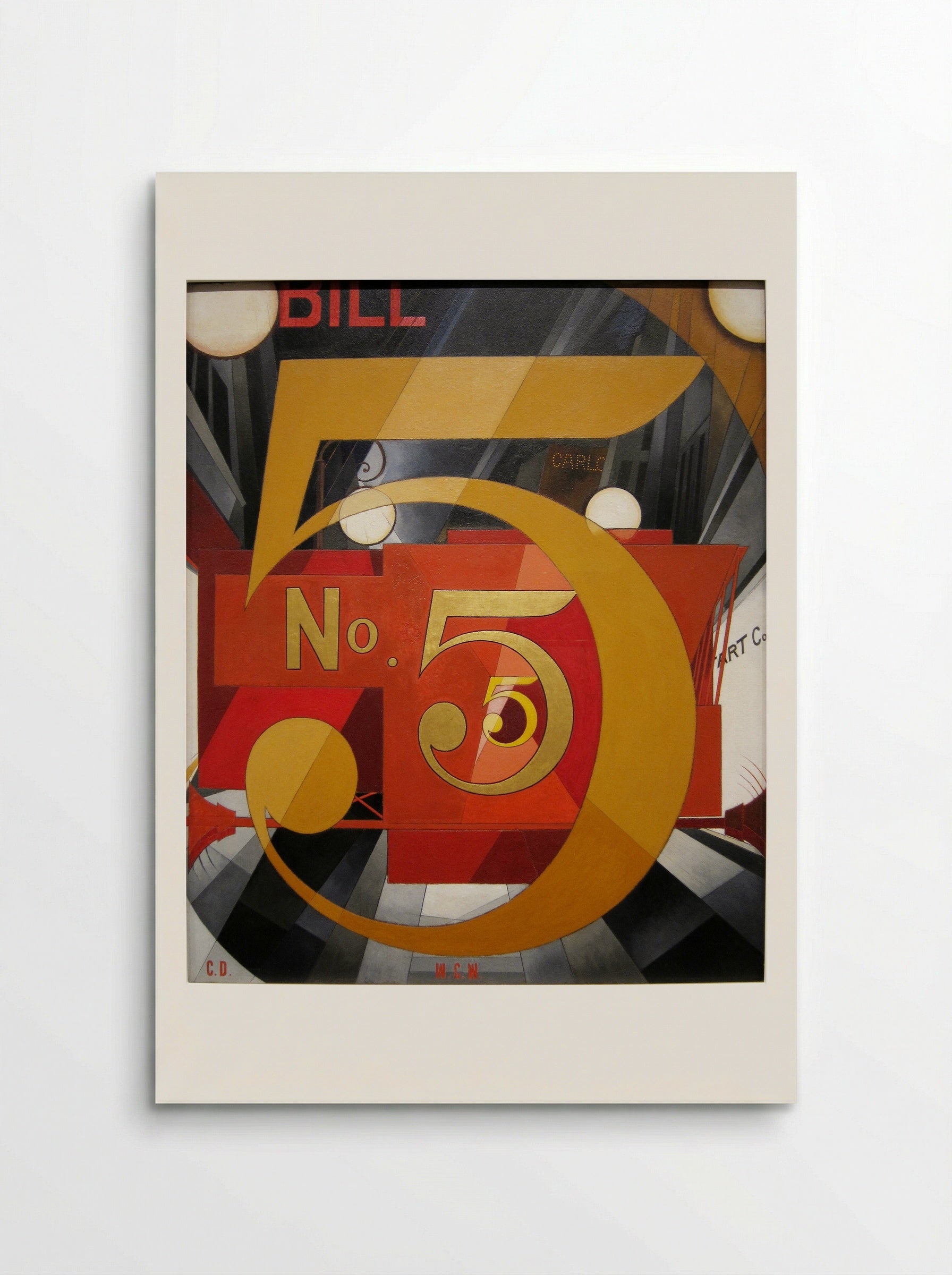 I Saw the Figure 5 in Gold - Charles Demuth - Poster