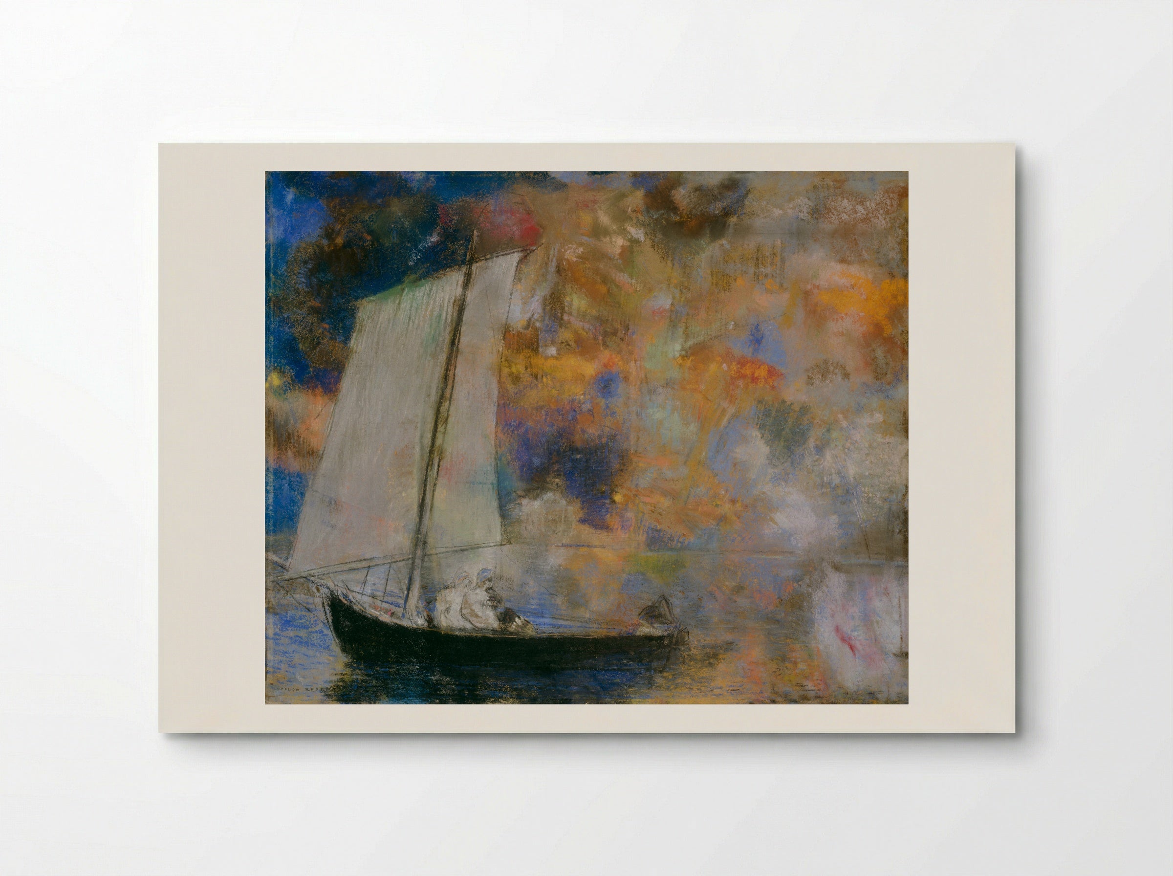 I saw a large and pale sudden glow - Odilon Redon - Poster
