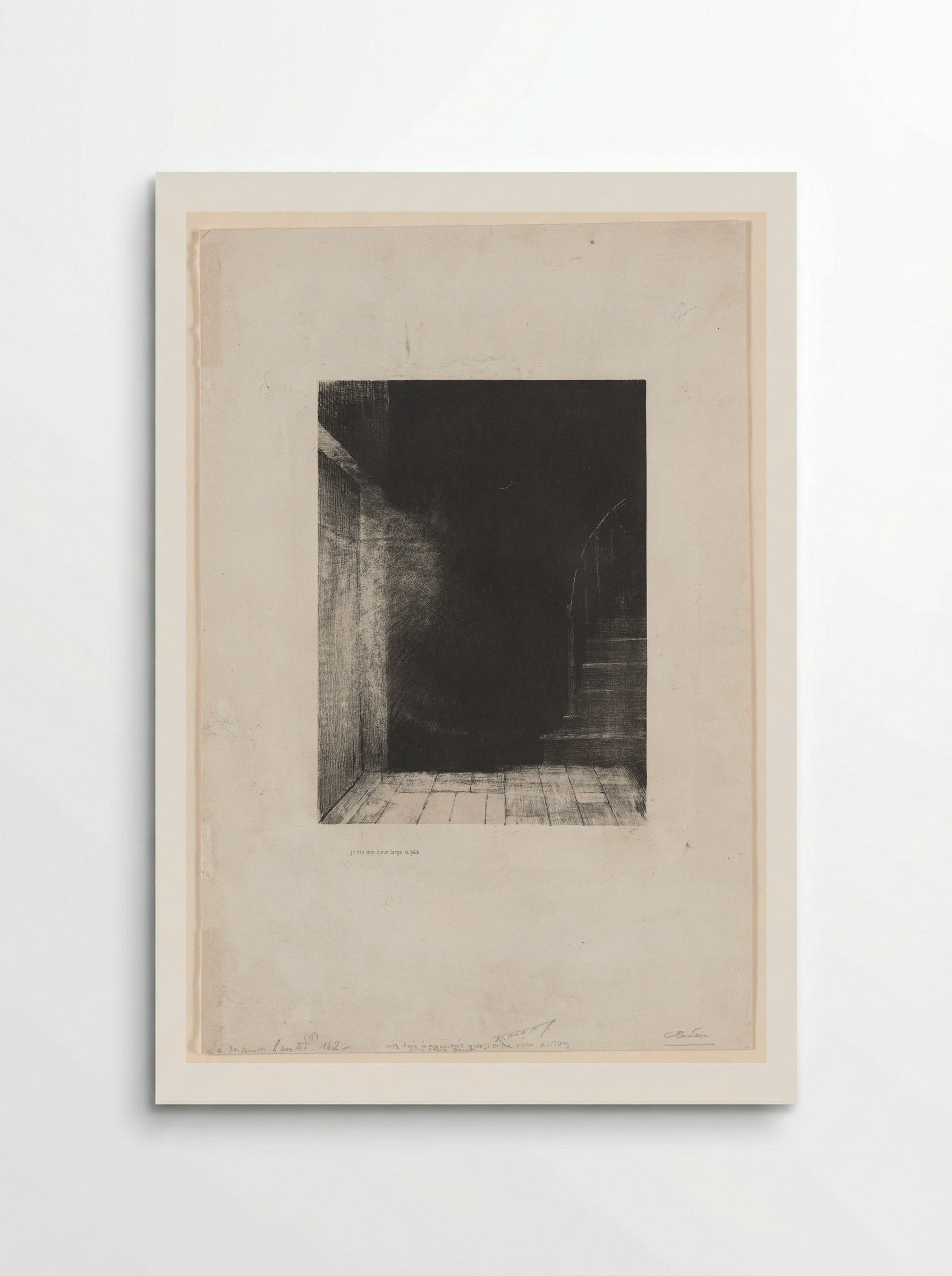 I saw a large and pale sudden glow - Odilon Redon - Poster