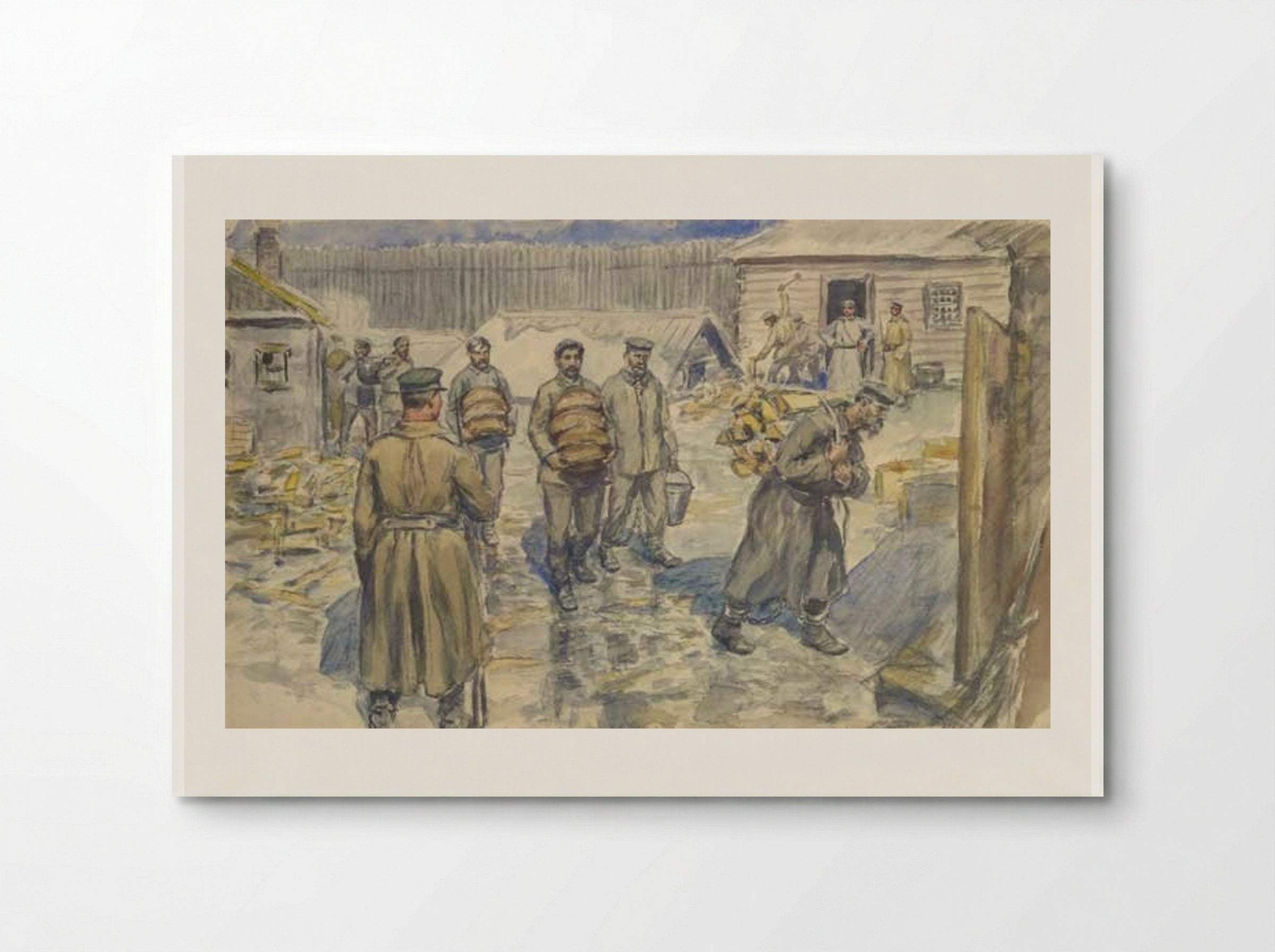 I. V. Dzhugashvili (Stalin) in custody - Ivan Vladimirov - Poster