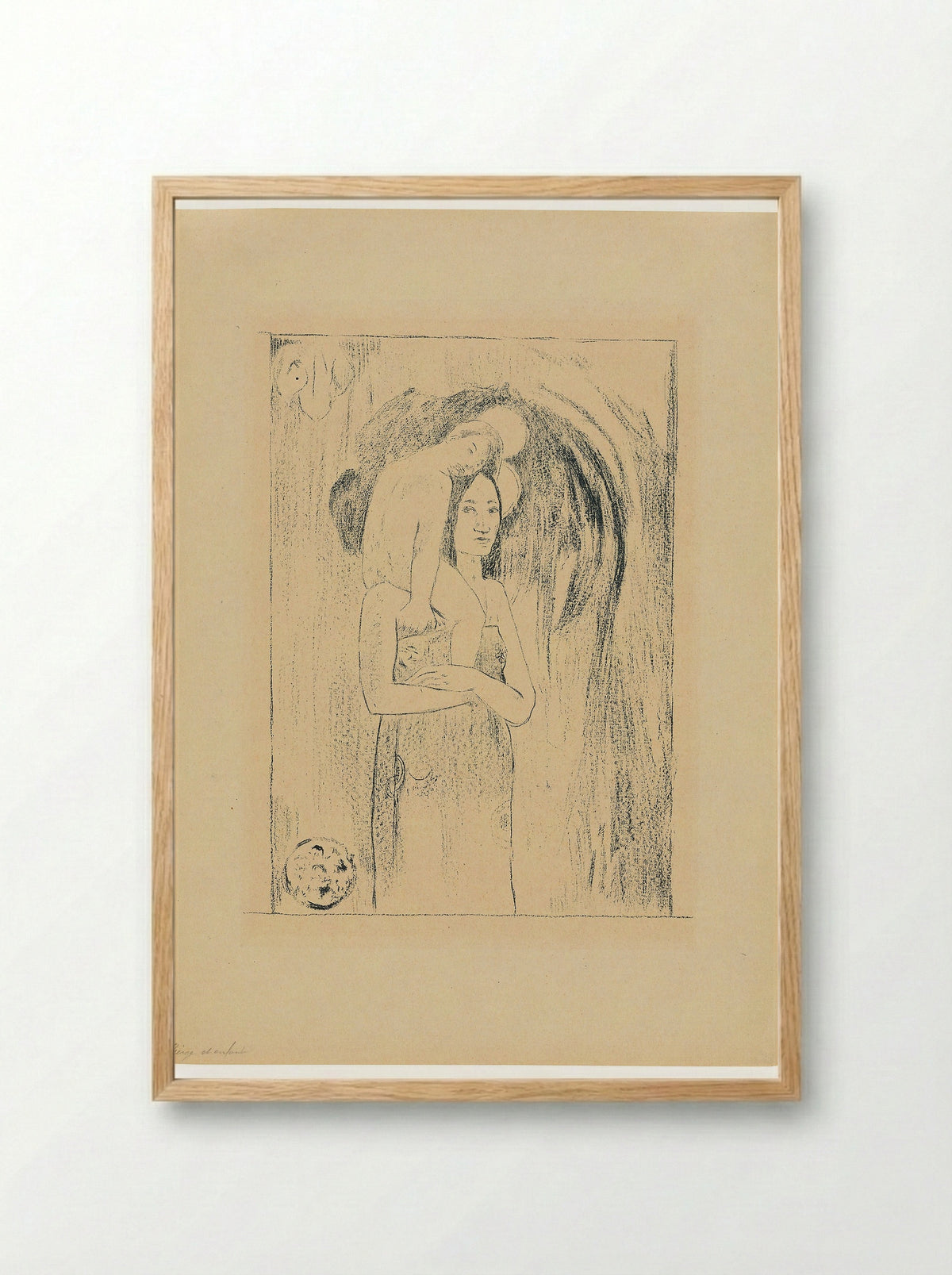 Ia Orana Maria (Hail Mary) - Paul Gauguin - Framed Print Wood