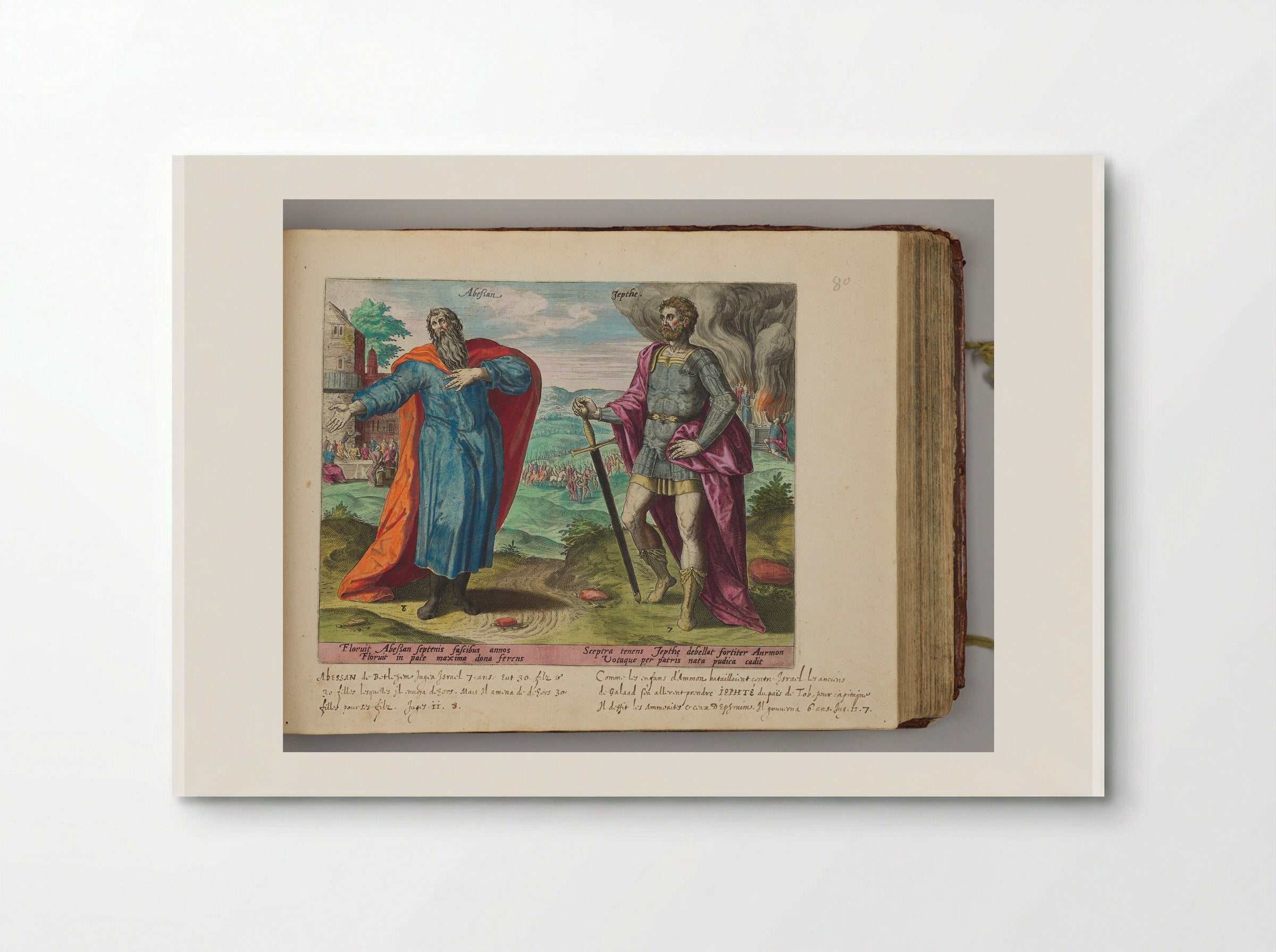 Ibzan and Jephthah - Hans Collaert the Elder - Poster