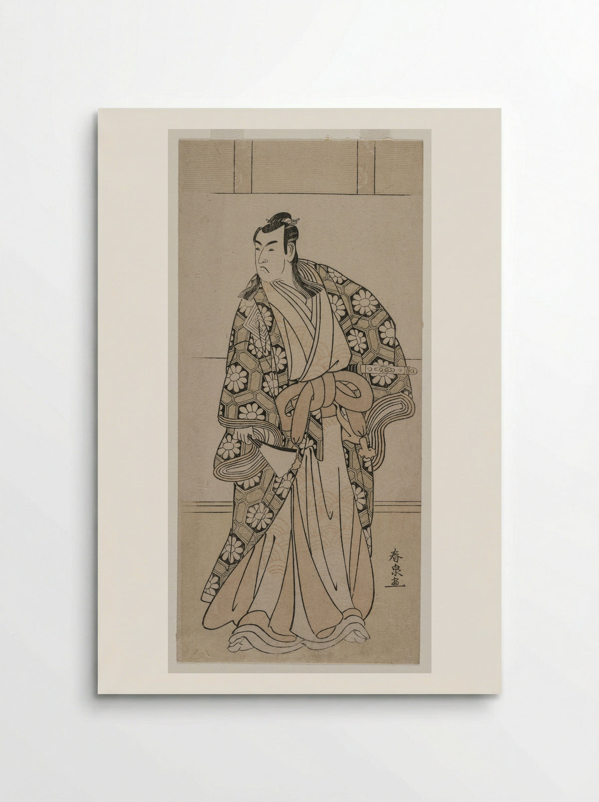 Ichikawa Monnosuke II as a Lord - Katsukawa Shunkō II - Poster