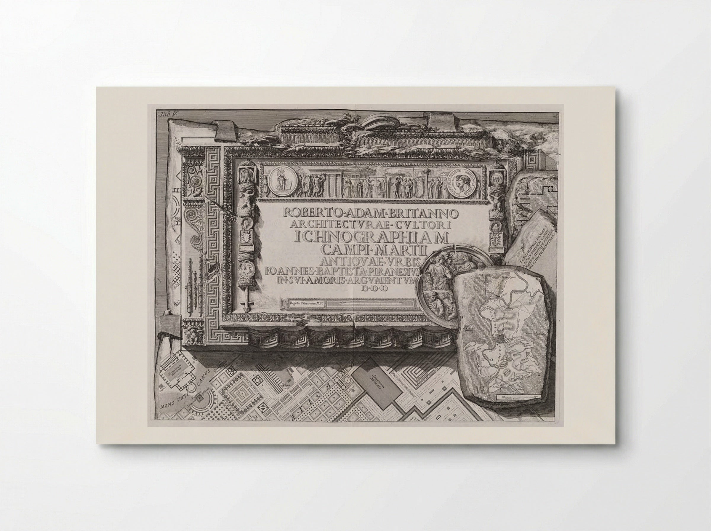 Ichnographia Campi Martii - Giovanni Battista Piranesi - Poster