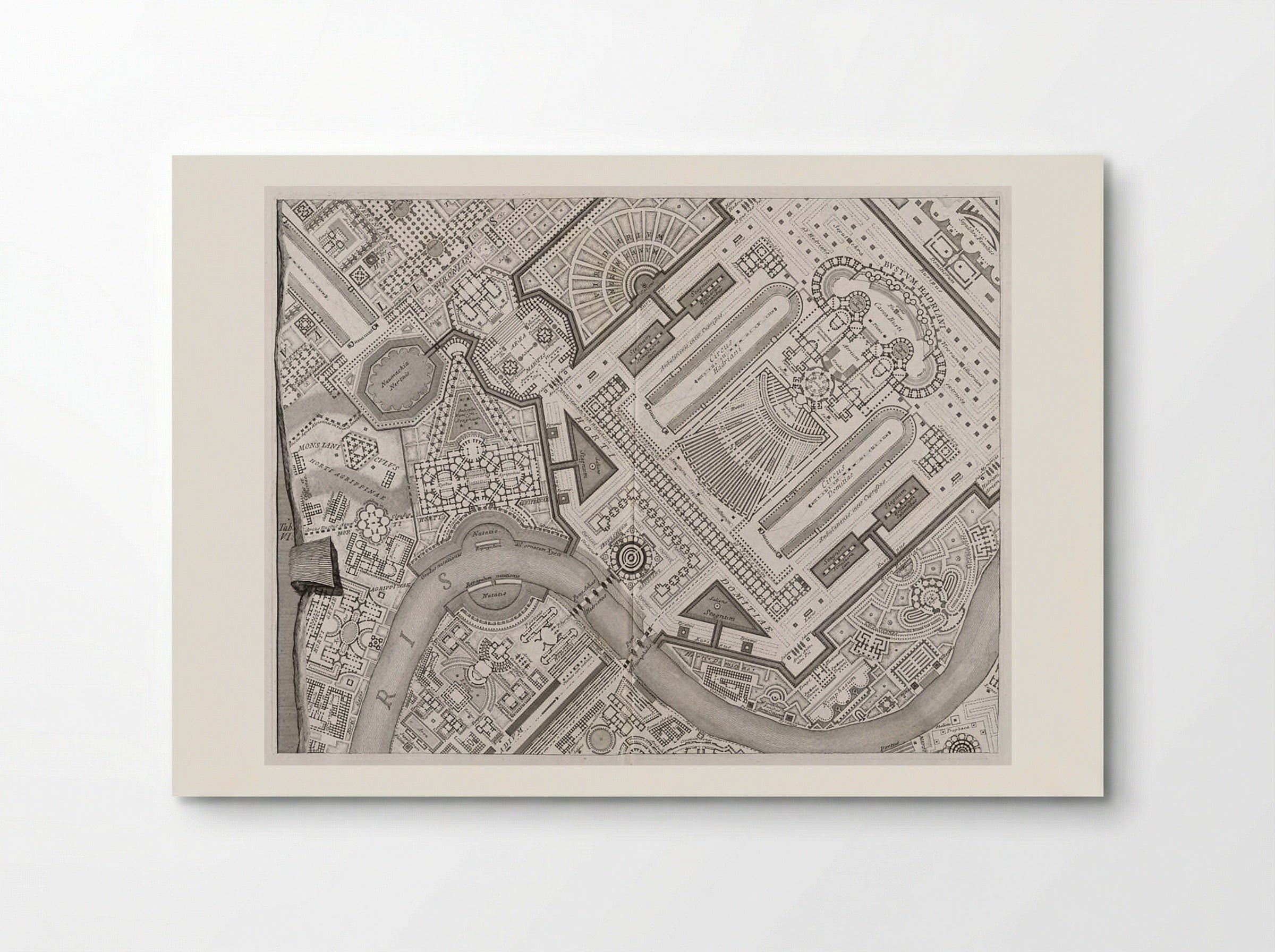 Ichnographia of the Campus Martius - Giovanni Battista Piranesi - Poster