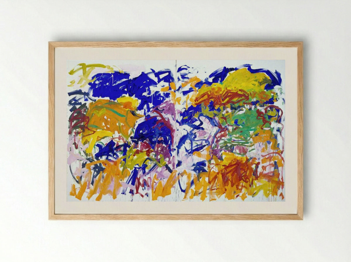 Ici - Joan Mitchell - Framed Print Wood