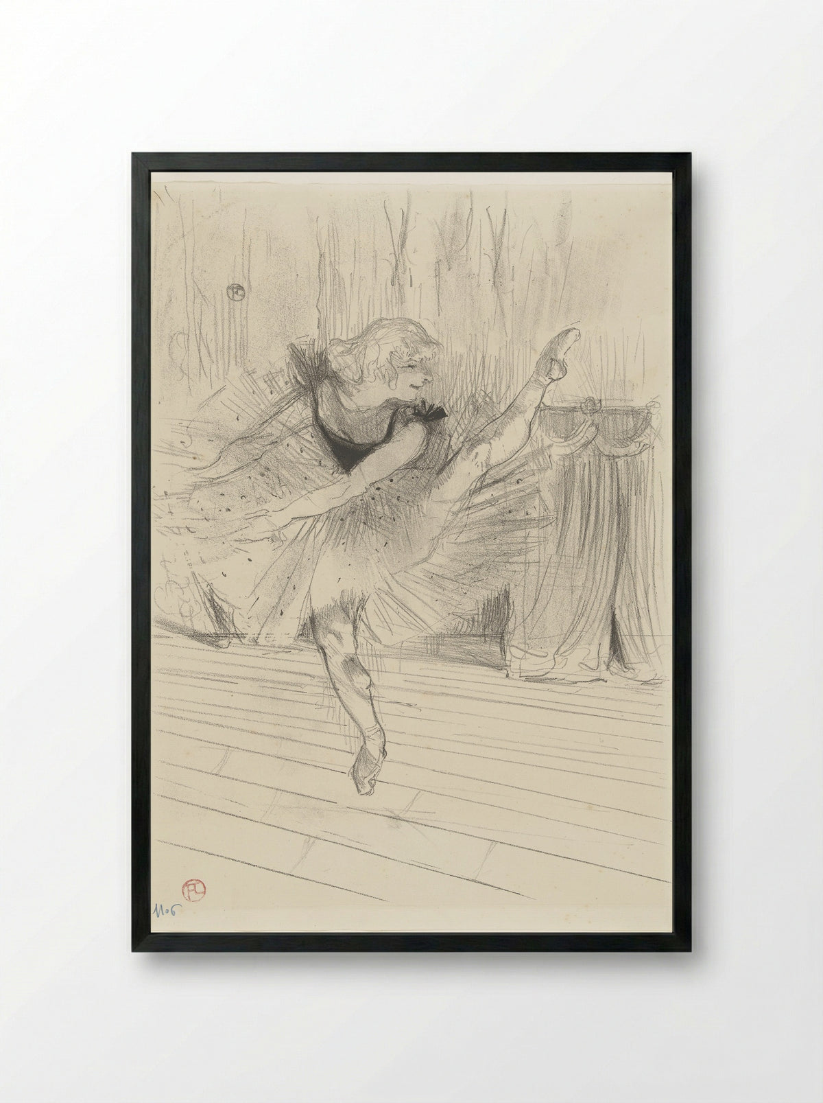 Ida Heath - Henri de Toulouse-Lautrec - Framed Print Black