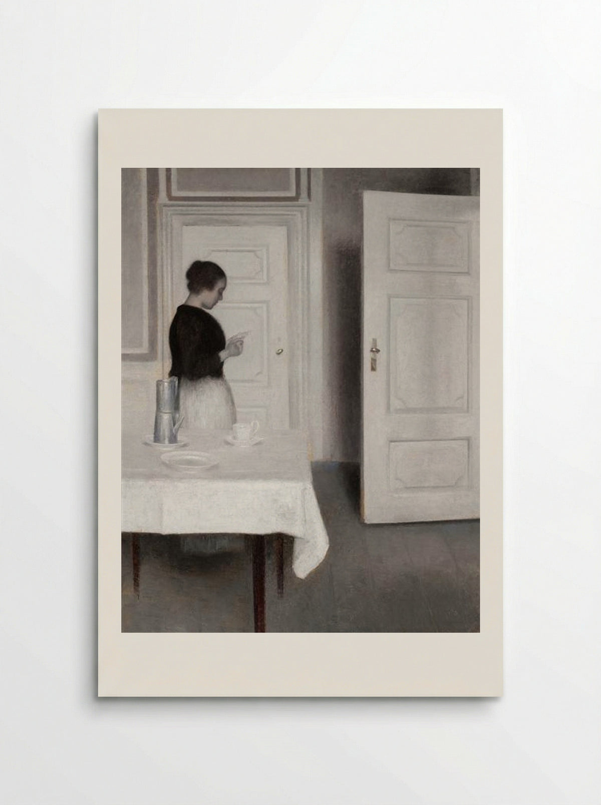Ida Reading a Letter - Vilhelm Hammershøi - Poster
