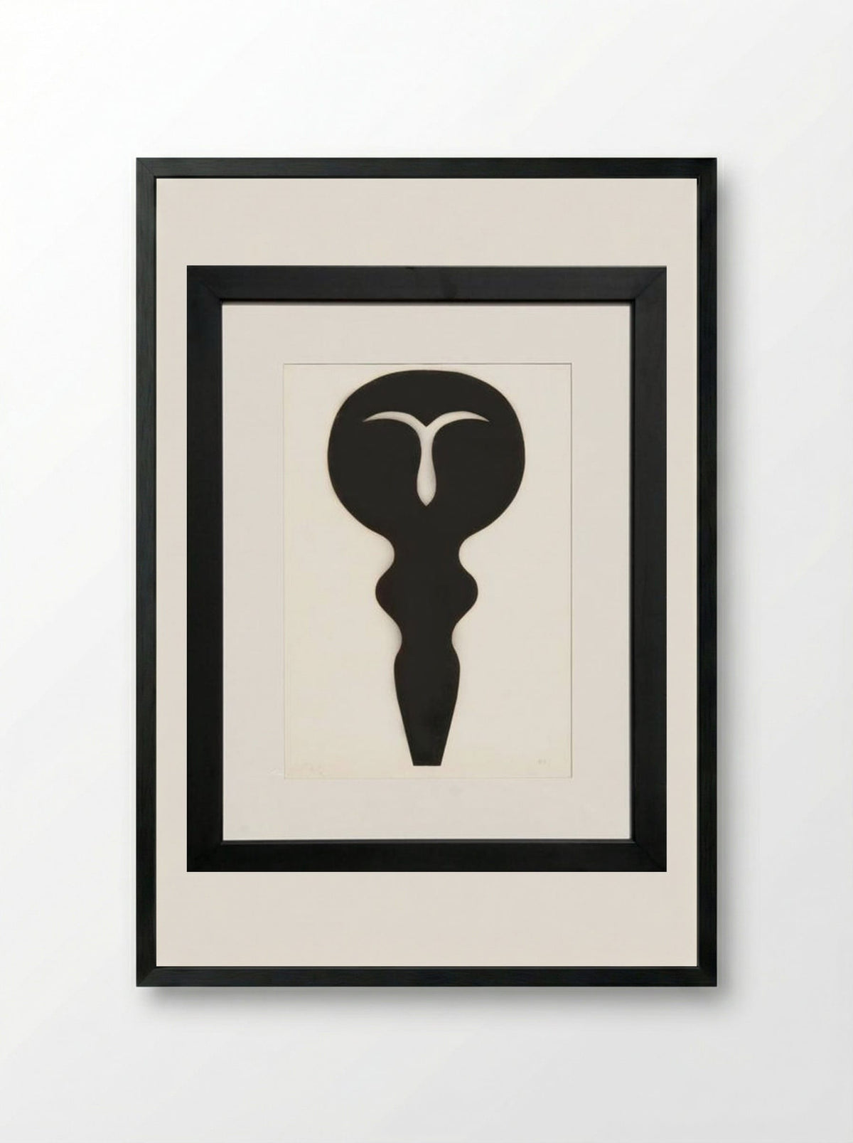 Idole - Jean Arp - Framed Print Black