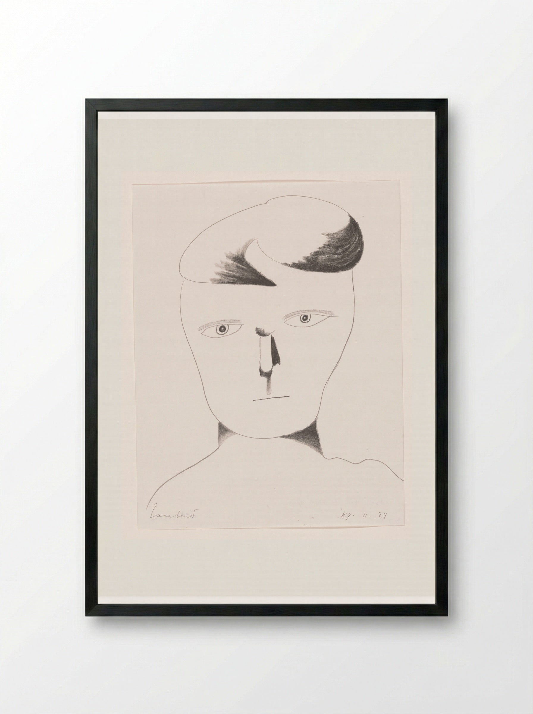 Idool met de ogen open - Lucebert - Framed Print Black