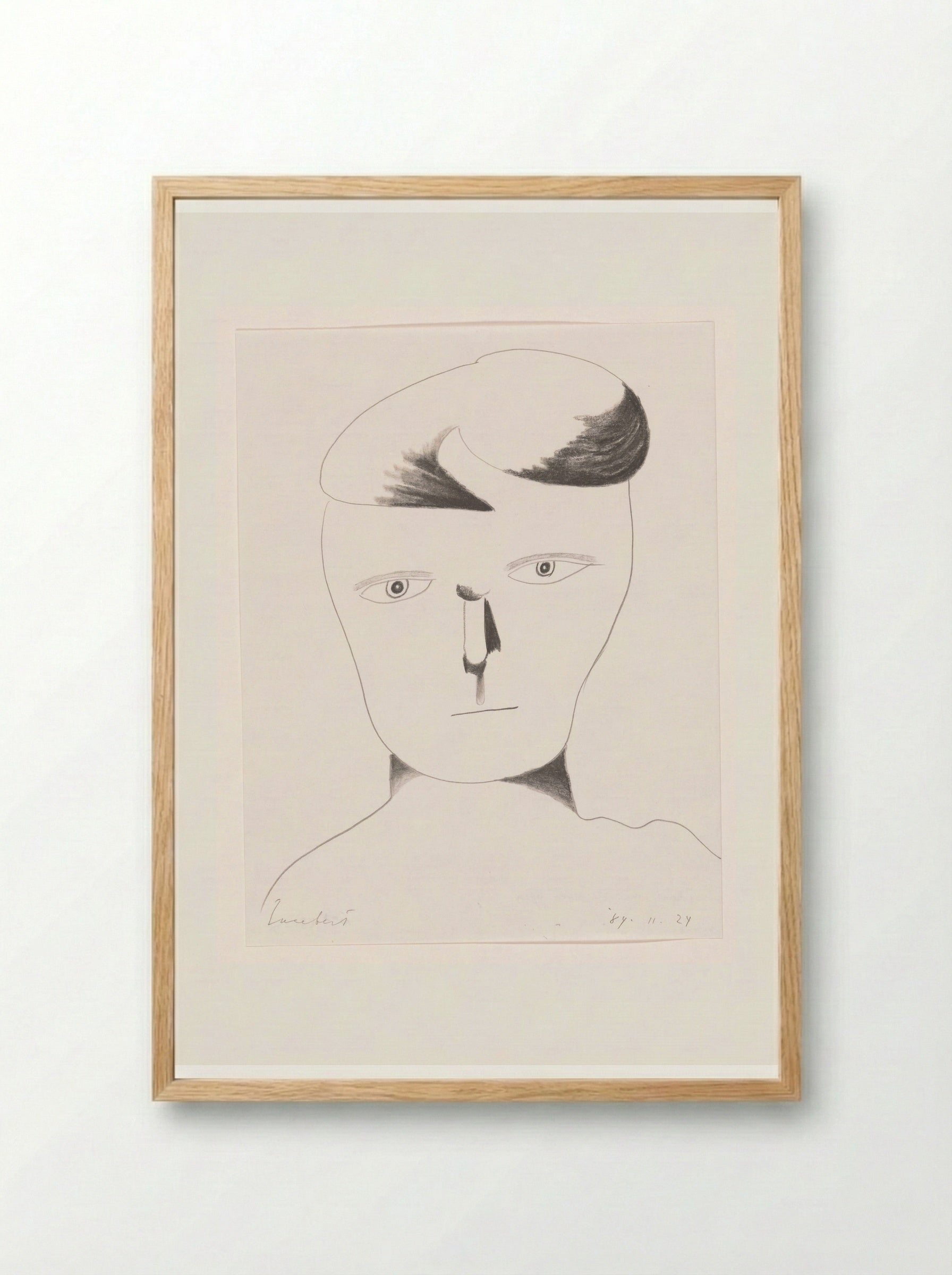 Idool met de ogen open - Lucebert - Framed Print Wood