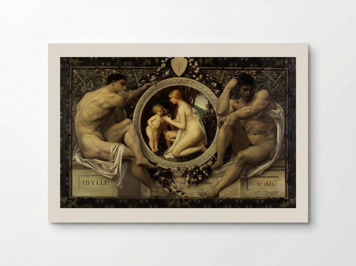 Idylle (Idylls) - Gustav Klimt - Poster