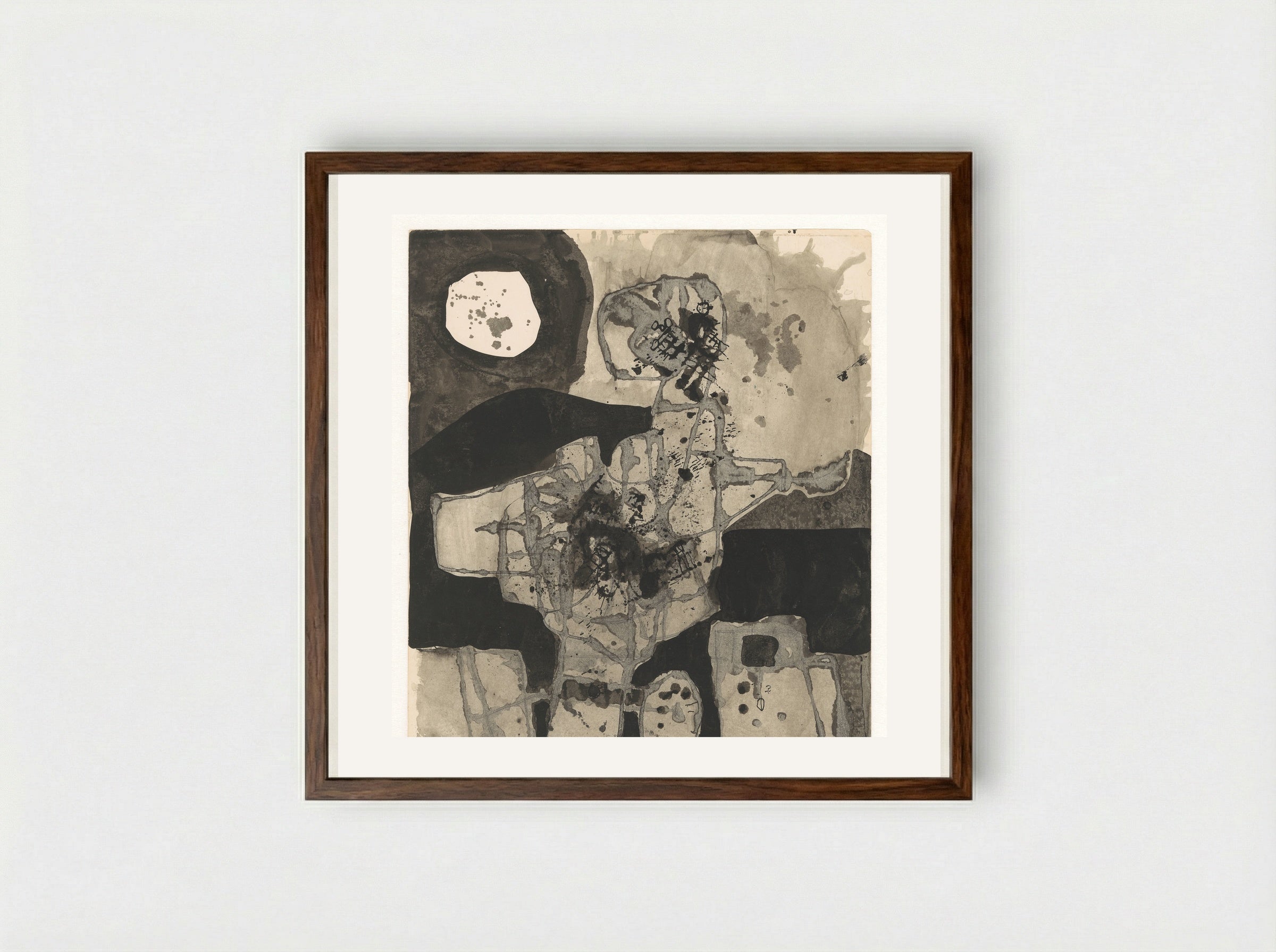Ierse sage - Lucebert - Framed Print Dark Wood
